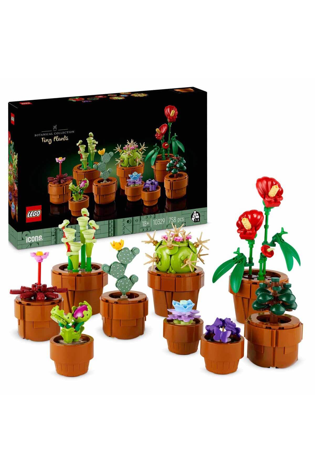 لگو و اسباب بازی های ساخت محور ICONS TINY PLANTS 10329 تزئینی کلکسیونی قابل نمایش برای بزرگسالان از ترکیه LEGO