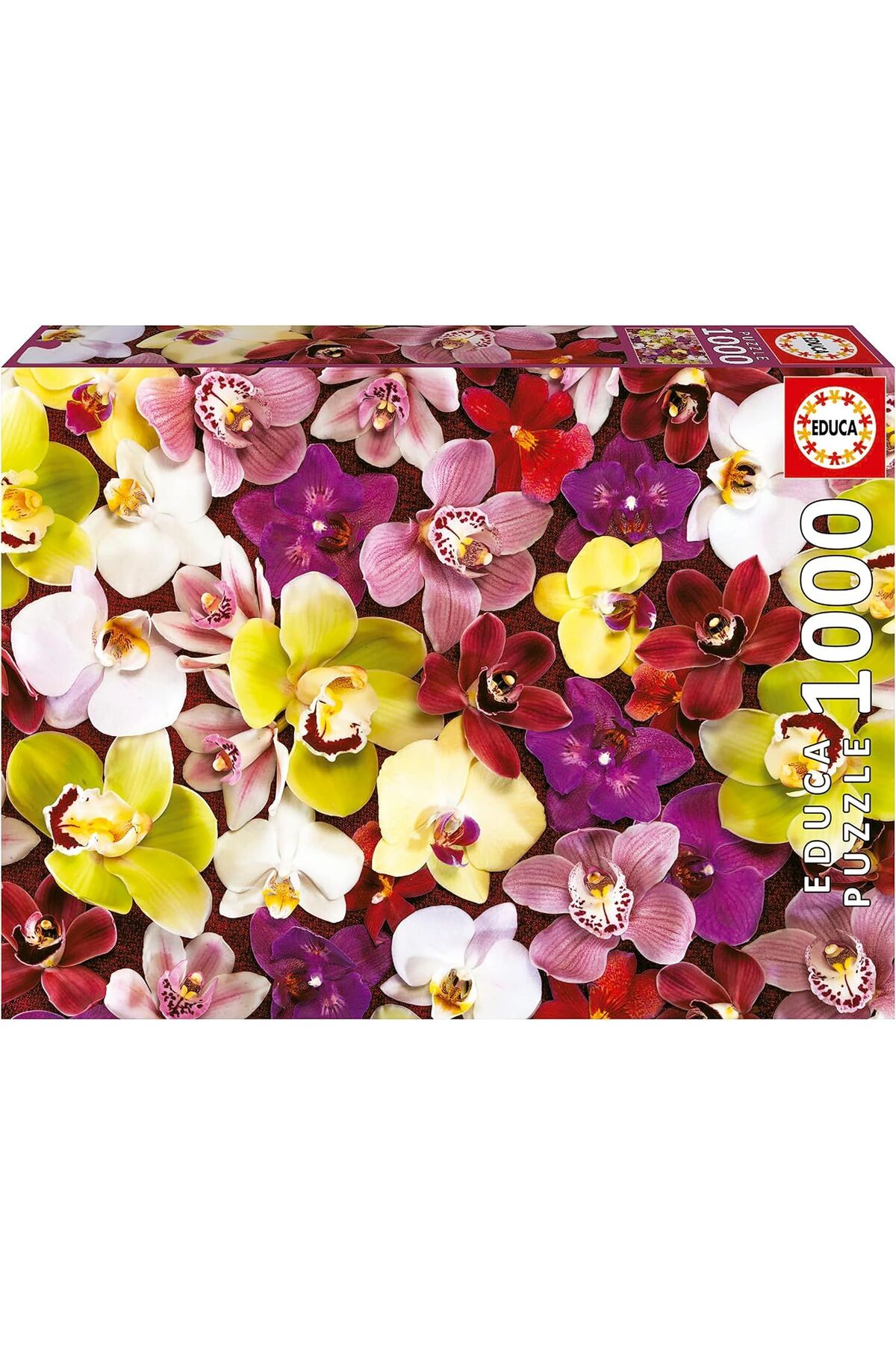 پازل EDUCA 1000 PIECES ORCHID FLOWER COLLAGE 19558 از ترکیه Educa Puzzle