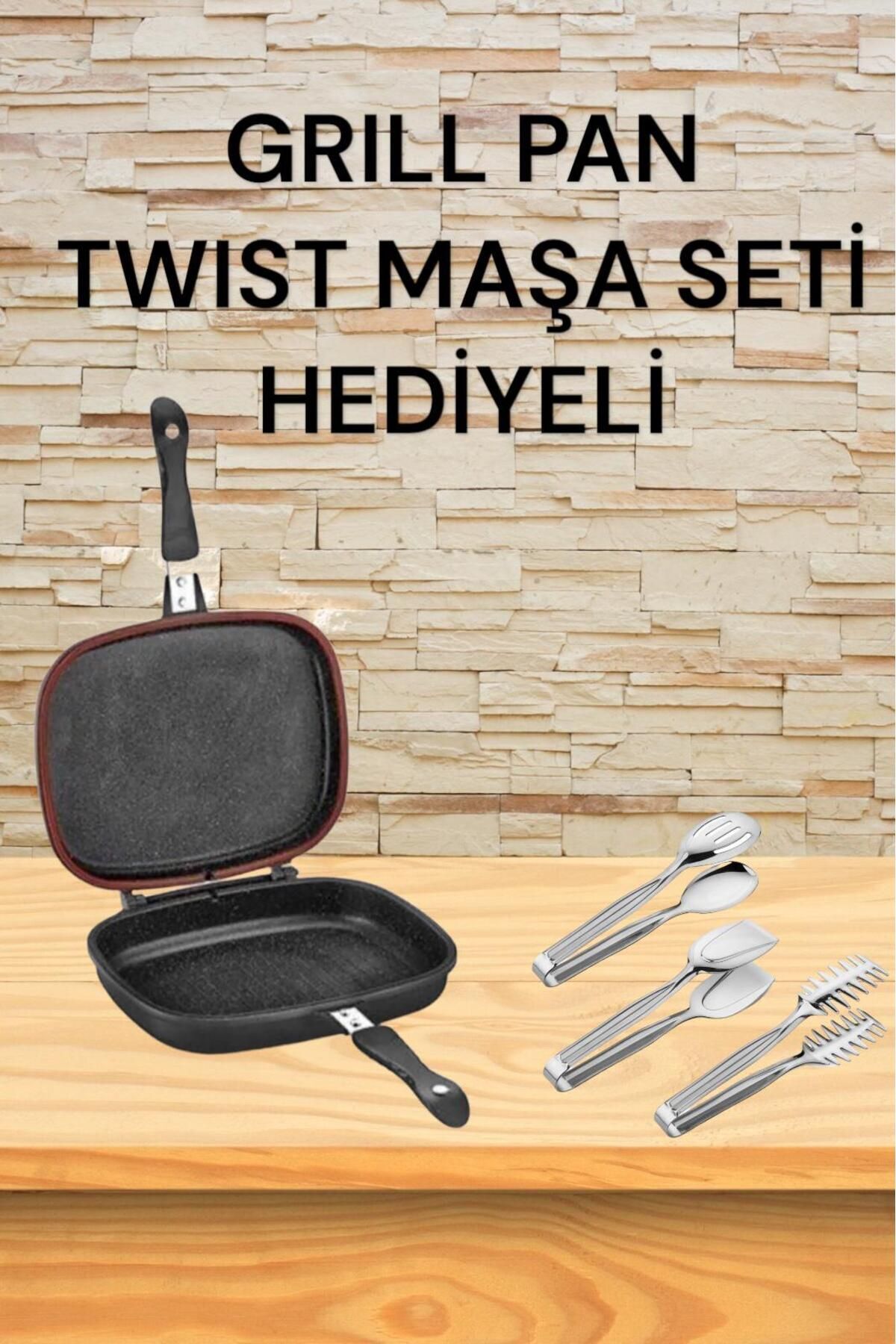 گریل برقی تابه دو طرفه مربعی 34 سانتی متری کباب پز 3 تکه اورجینال Schafer