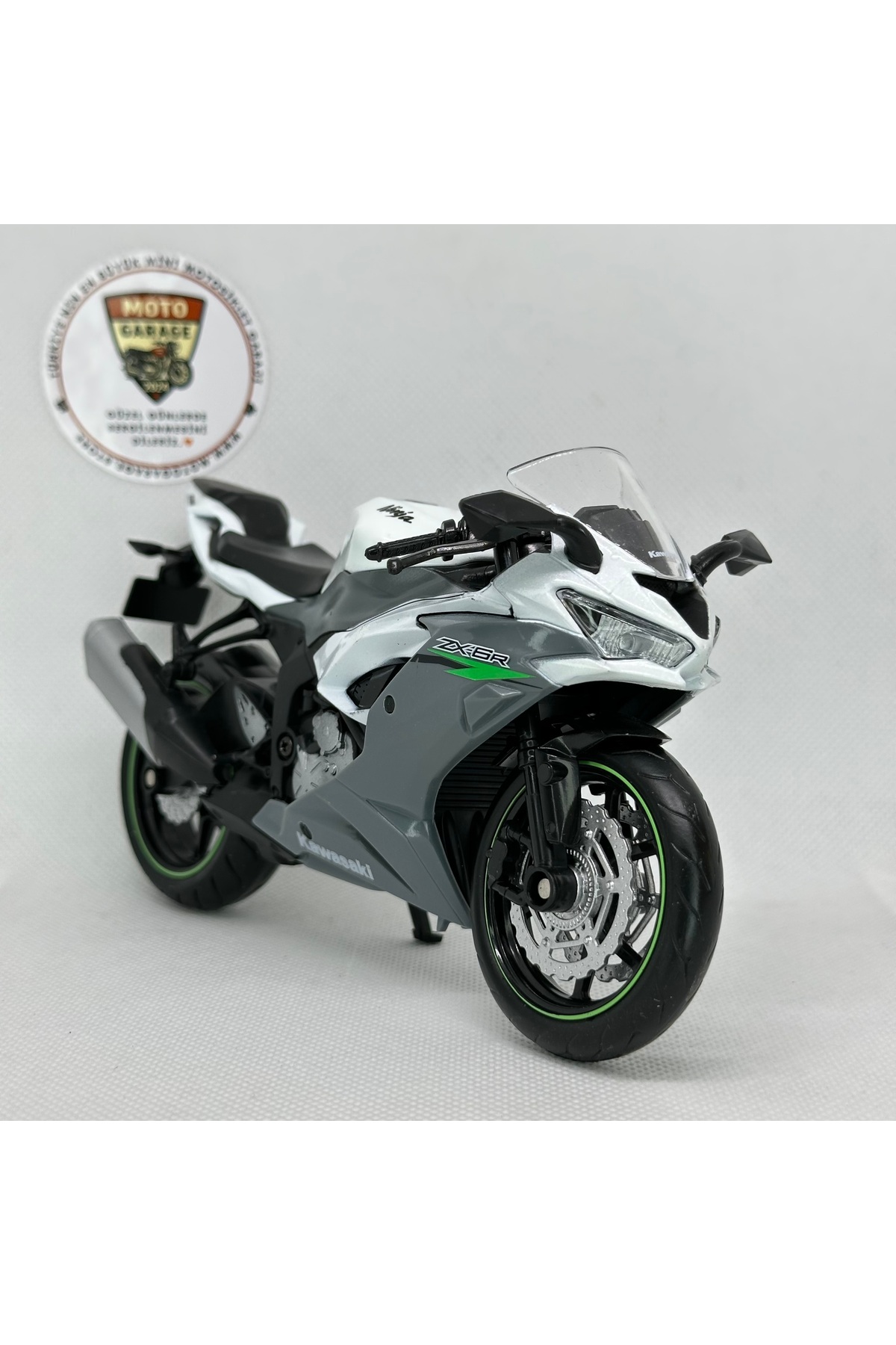 مدل خودرو موتورسیکلت KAWASAKI NINJA ZX 6R 1:12 DIECAST – اسباب بازی و مجسمه فلزی مجاز اورجینال RMZ City