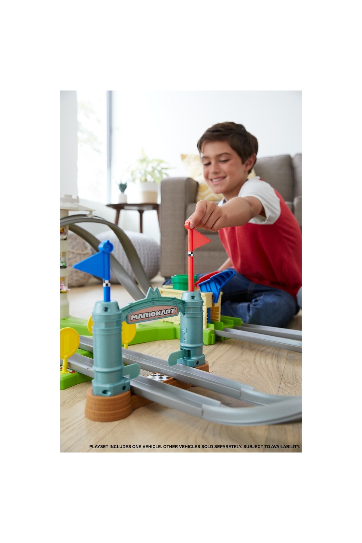 ماشین اسباب بازی کارت ماریو CRAZY RETURN TRACK RACE SET GHK15 هات ویلز اورجینال HOT WHEELS