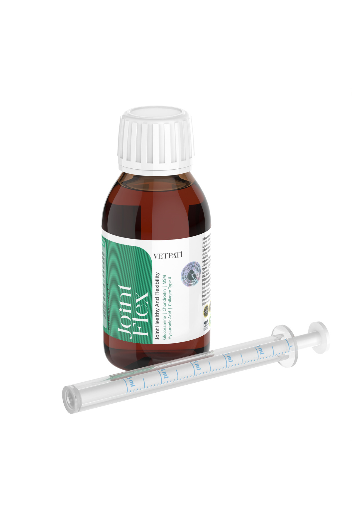 مکمل مفاصل گربه و سگ وت‌پاتی Vetpati Joint Flex با گلوکزامین، کندرویتین، MSM و کلاژن