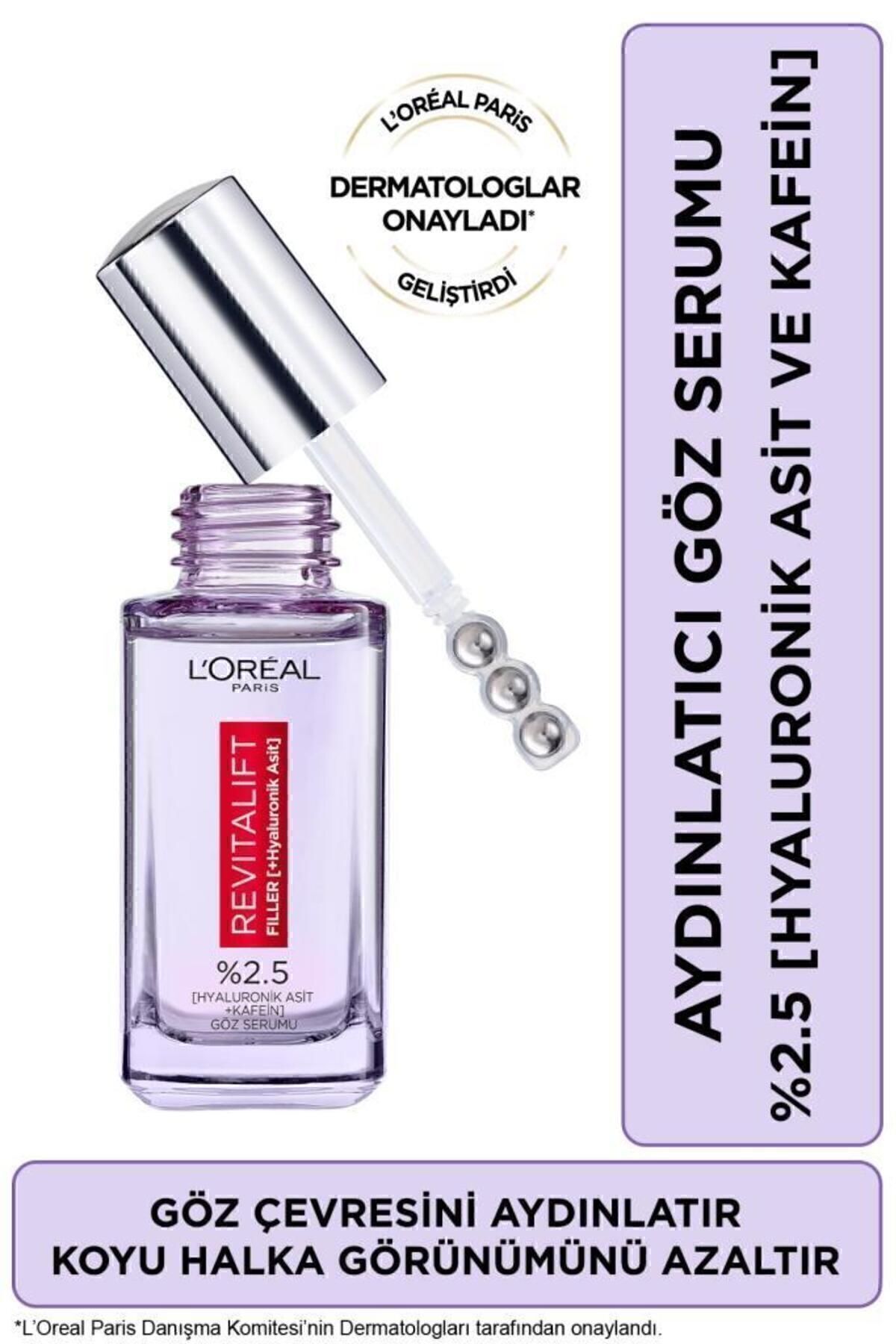 ست مراقبت پوست REVITALIFT CLINICAL 12 ٪ ویتامین C خالص سرم و فیل های احیا کننده نور چشم L'Oreal Paris