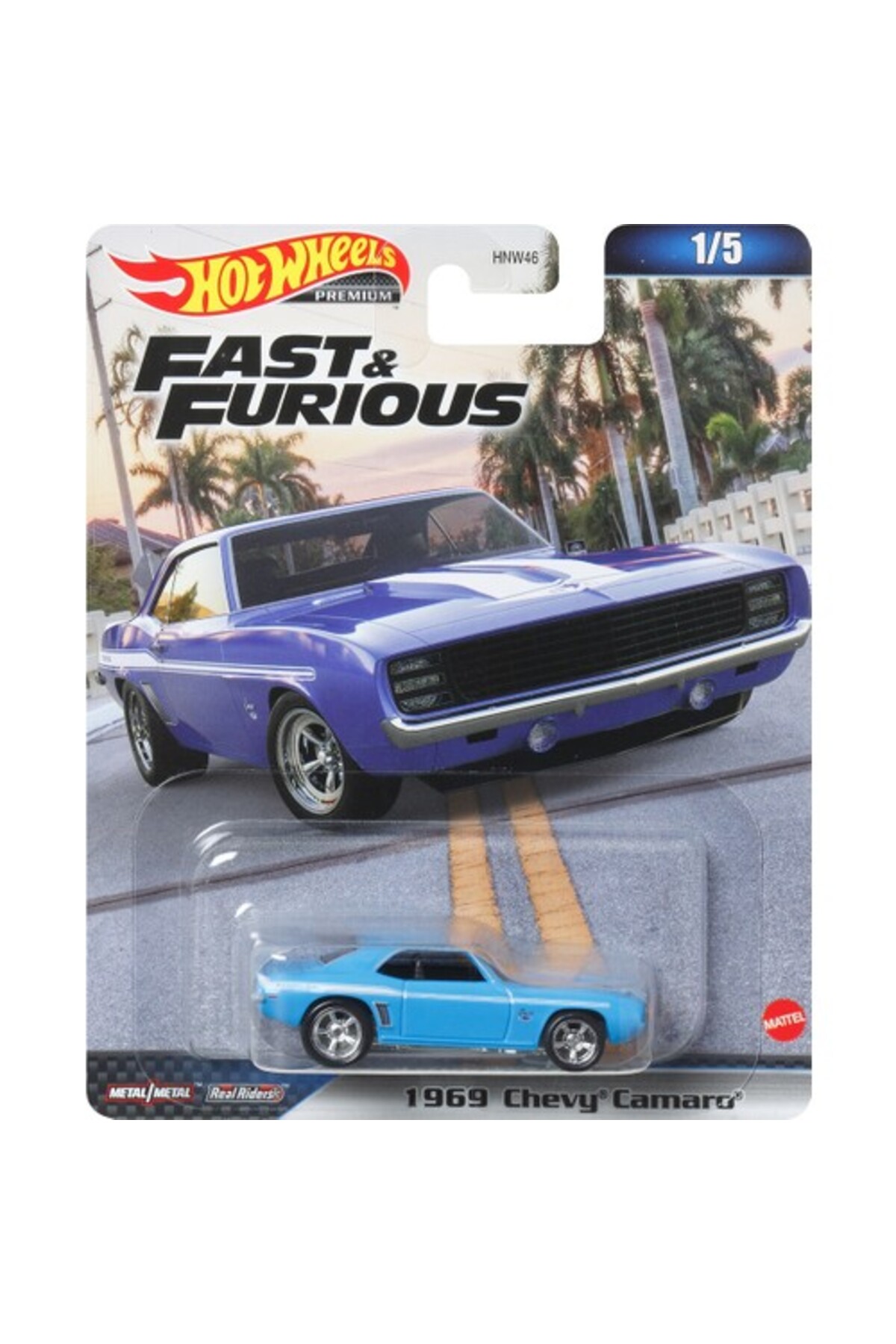 ماشین اسباب بازی FAST & FURIOUS PREMIUM 1969 CHEVY CAMARO HKD24 از ترکیه HOT WHEELS