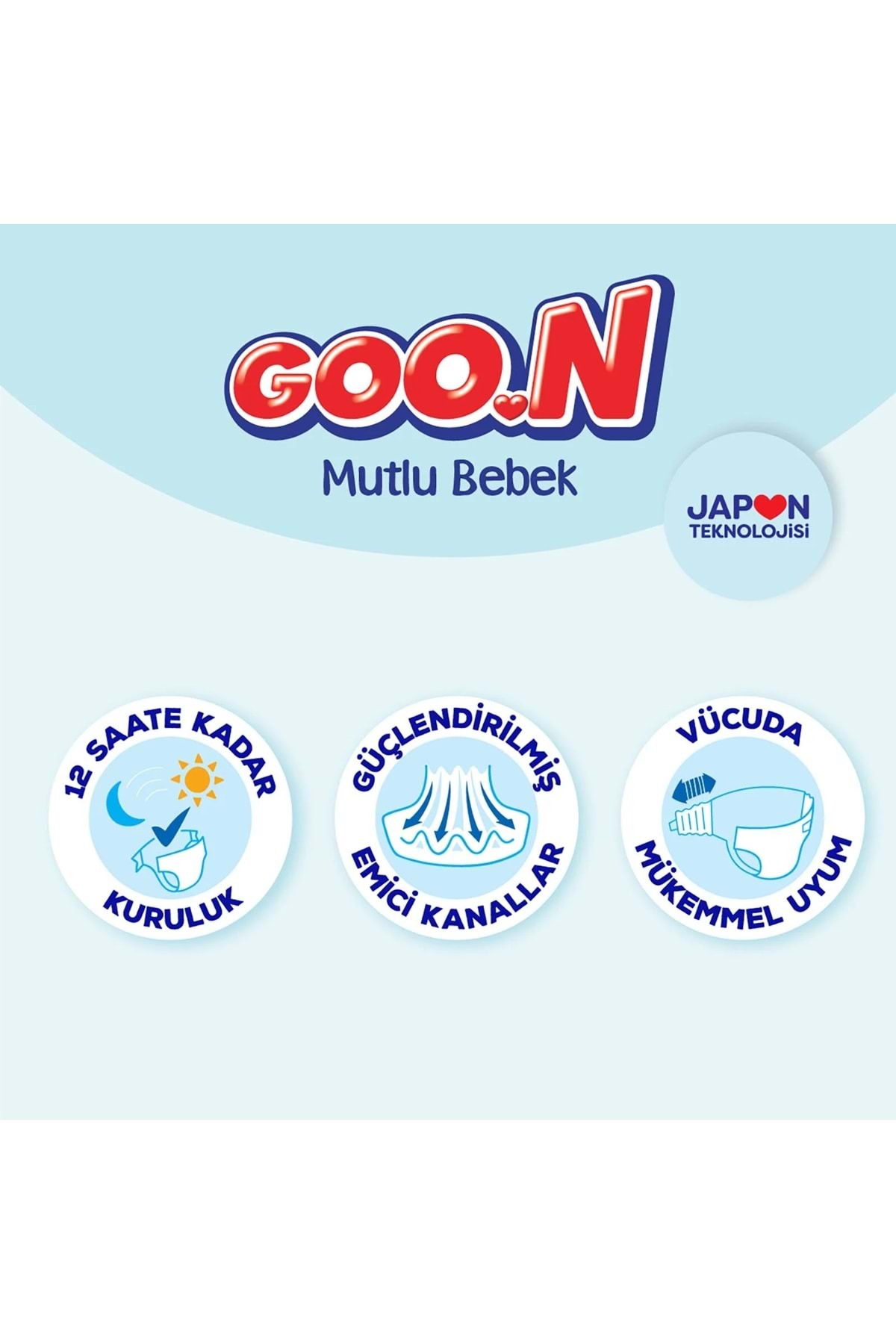 پوشک بچه GOON HAPPY اندازه: 3 7 12 کیلوگرم MIDI 100 عددی PK اورجینال Goo.n