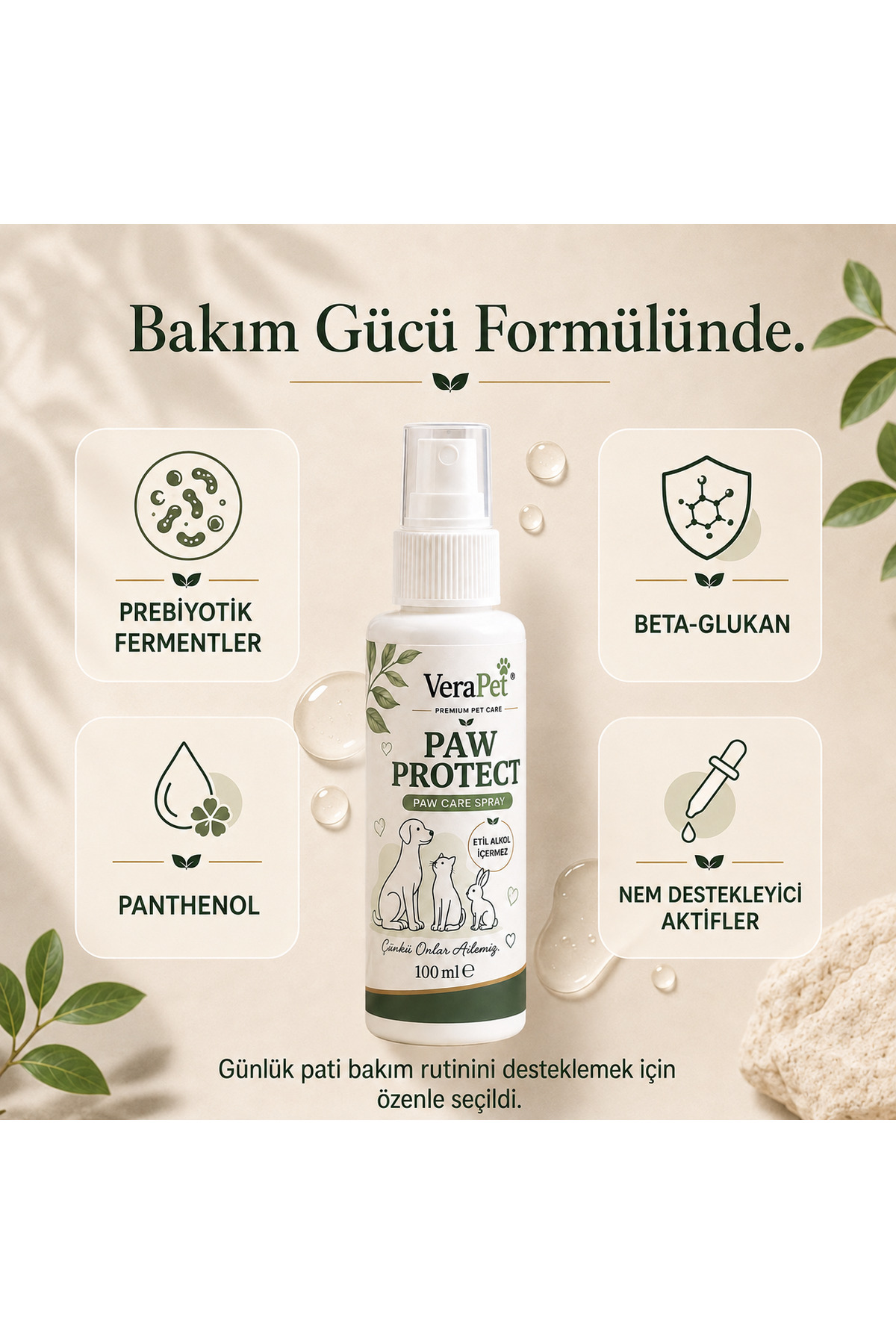 اسپری مراقبت از پنجه وراپت VERAPET Premium، ۱۰۰ میلی‌لیتر