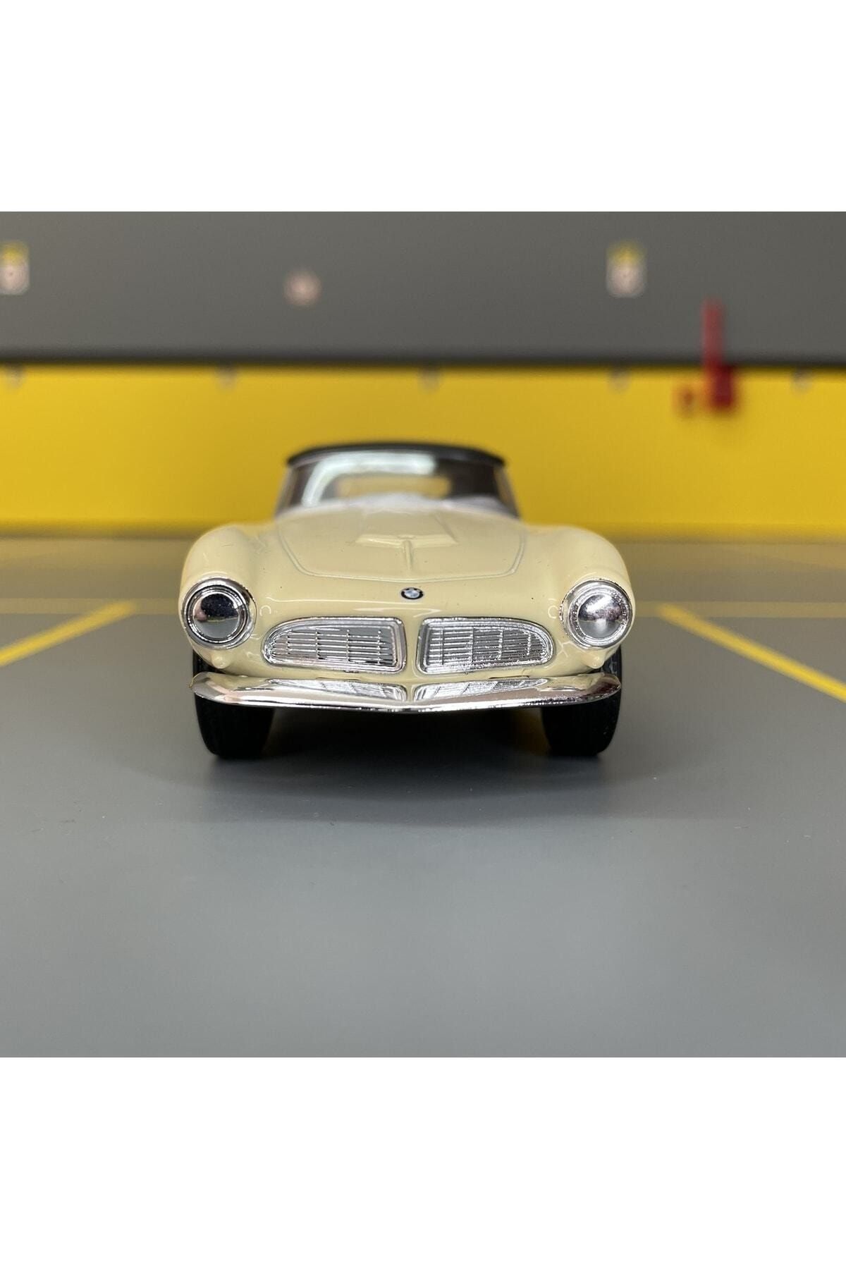 مدل خودرو BMW 507 1956 1 36 SCALE C&amp;C MODEL GARAGE PULL DROP DIECAST METAL TOY CAR اورجینال Genel Markalar