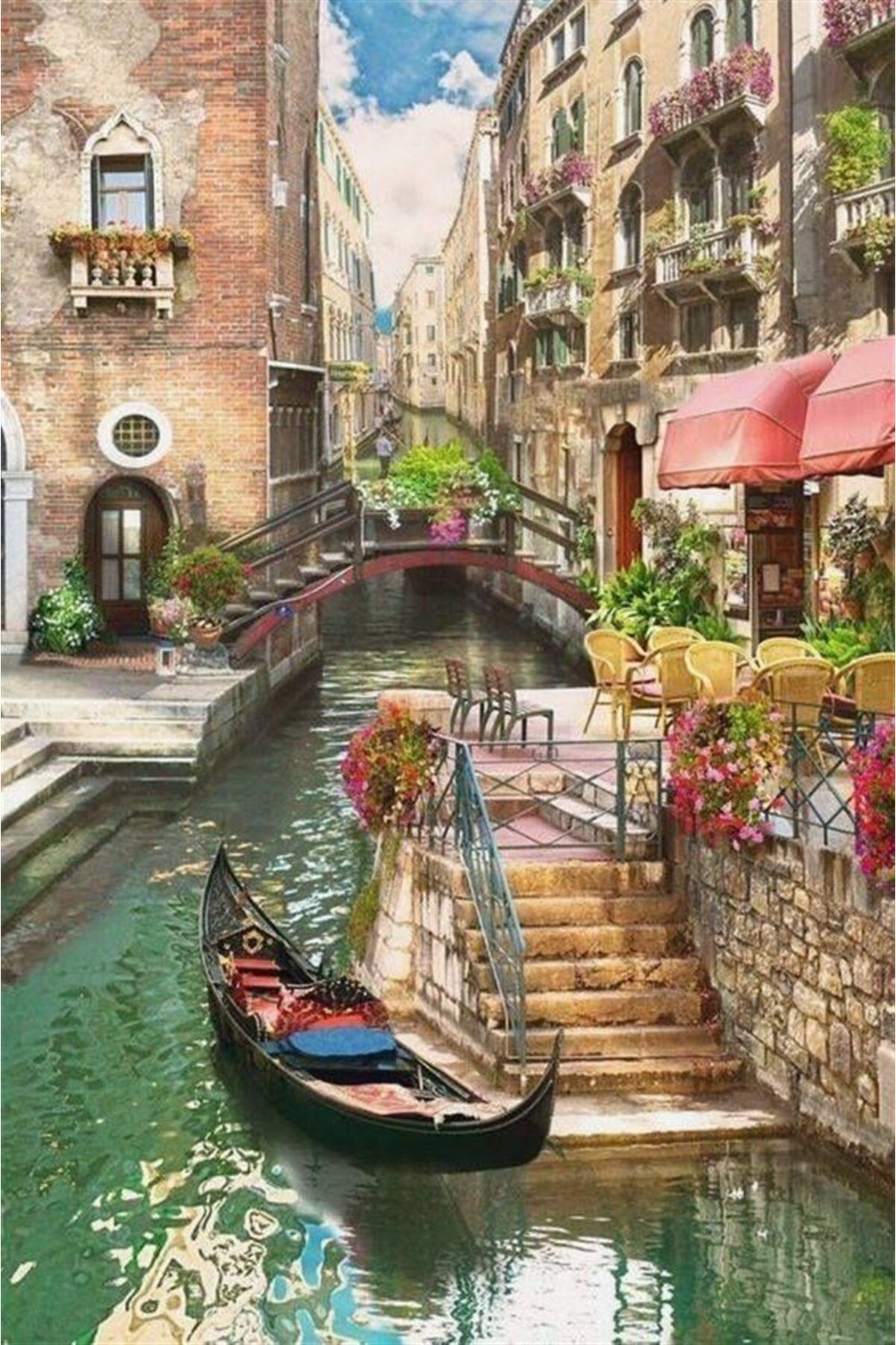 پازل نقاشی زیبای ونیز مارسل آرت الماس موزاییک 36X53 سانتی متر Marcel Kristal Tablo