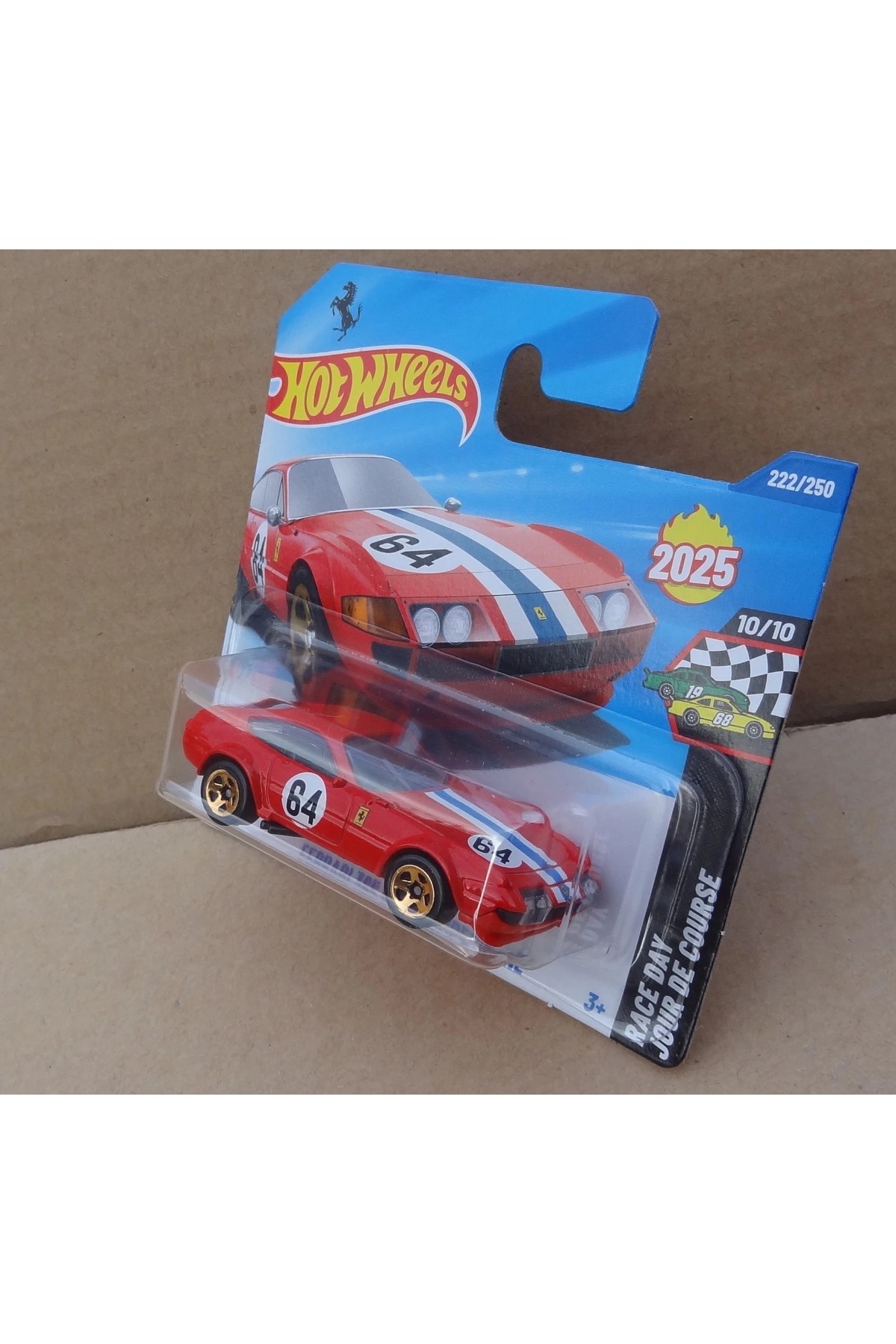ماشین اسباب بازی FERRARI 365 GTB4 COMPETIZIONE DIECAST CAR مقیاس 1:64 هات ویلز اورجینال HOT WHEELS