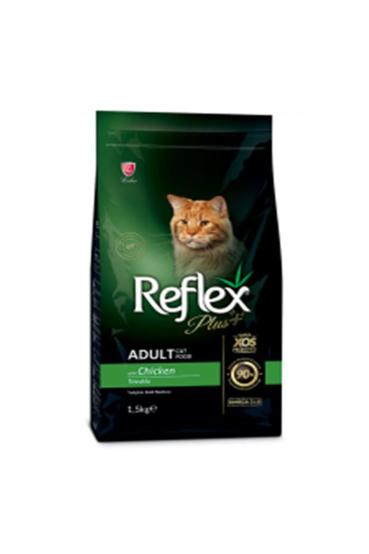 غذای خشک گربه بالغ رفلکس Reflex Plus با طعم مرغ، ۱٫۵ کیلوگرم 1.5 Kg