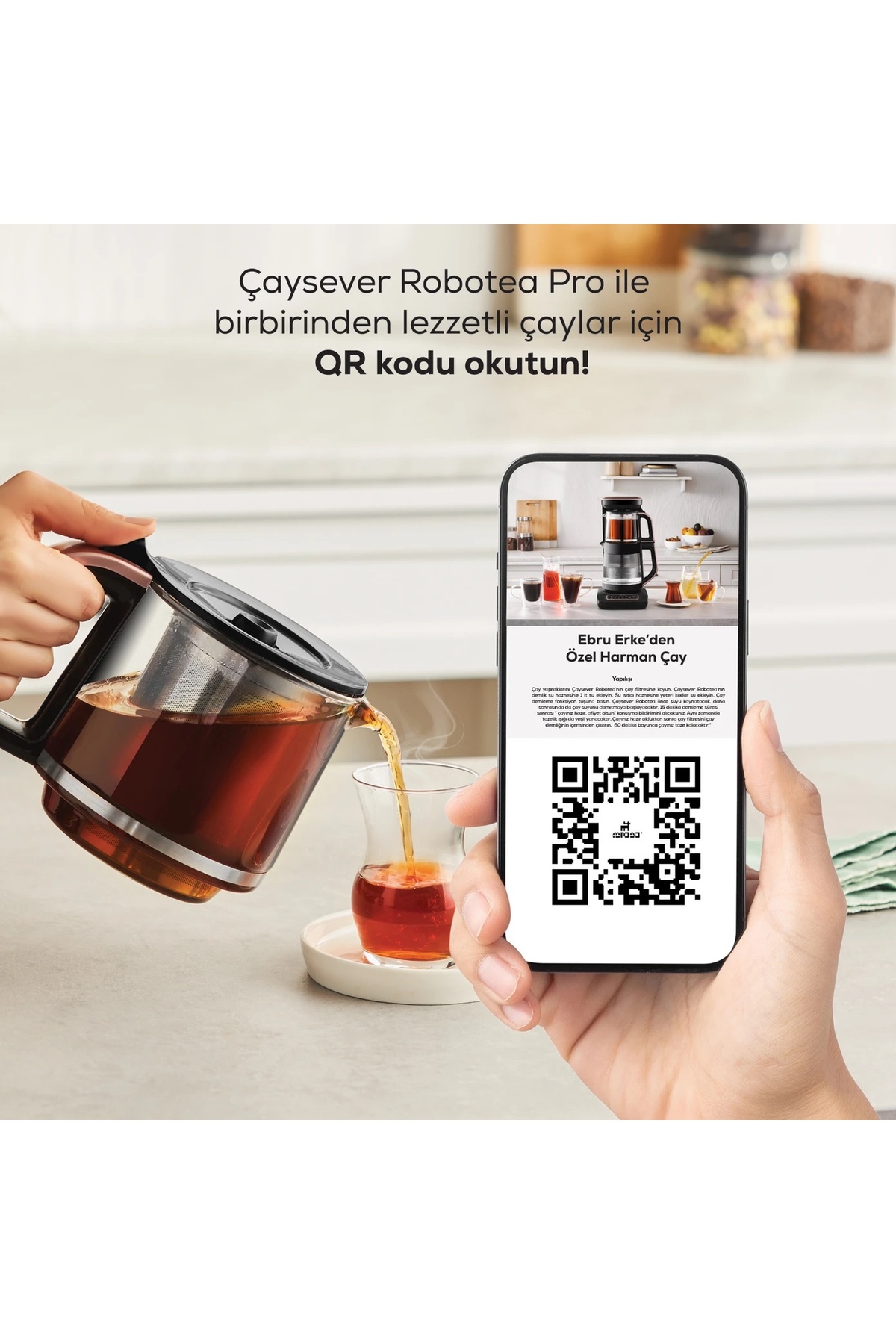 چای ساز دستگاه قهوه کتری چایزور ROBOTEA PRO 4 IN1 اورجینال Karaca
