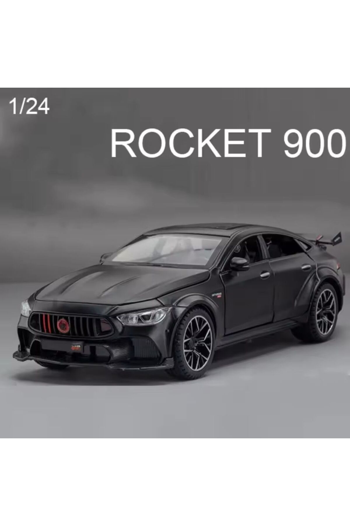 مدل خودرو MERCEDES BRABUS ROCKET 900 DIECAST MODEL CAR کلکسیونی مشکی OPENING DOORS اورجینال scntoys