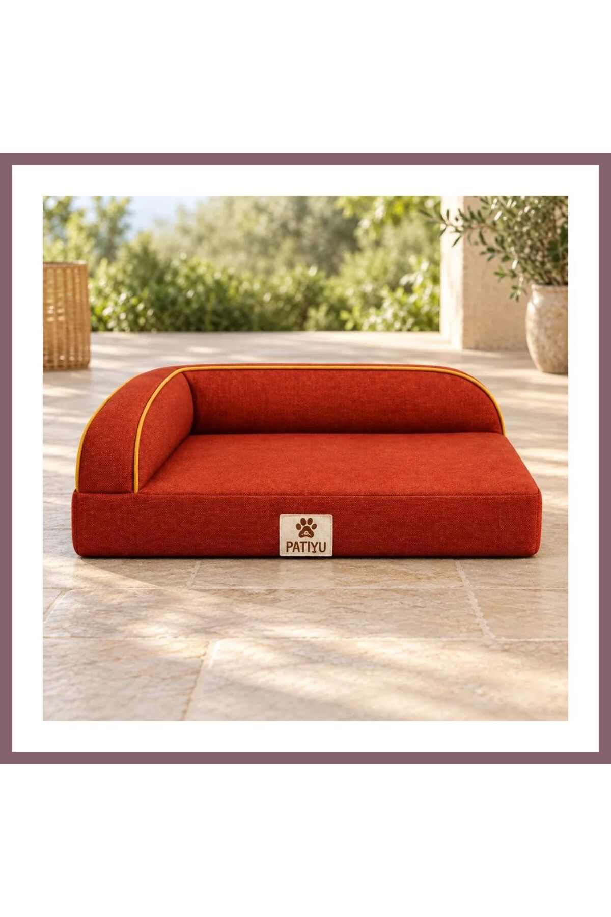 جای خواب گربه و سگ بیزوس Bezos مدل Corner Seat، قهوه‌ای، BZSS-PTY0017