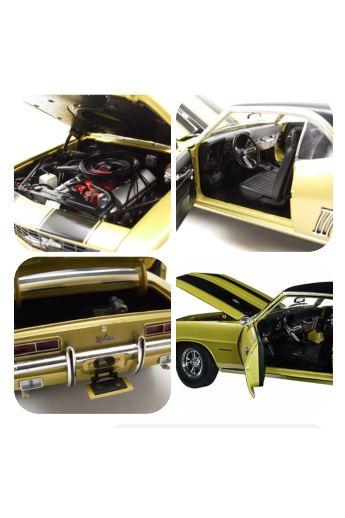 مدل خودرو بزرگراه 61 – 1:18 1969 شورولت کامارو Z28 PAWN STARS DIECAST MODEL CAR هدیه کتاب SYNOVERSE اورجینال Greenlight Collectibles