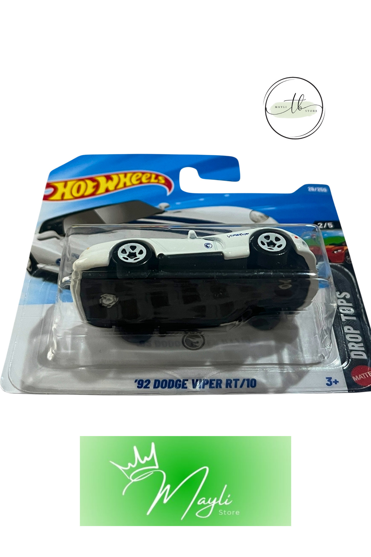ماشین اسباب بازی DROP TOPS '92 DODGE VIPER RT 10 TH TREASURE HUNT مقیاس 1 64 29 250 JJM01 N521 2026 HOT WHEELS