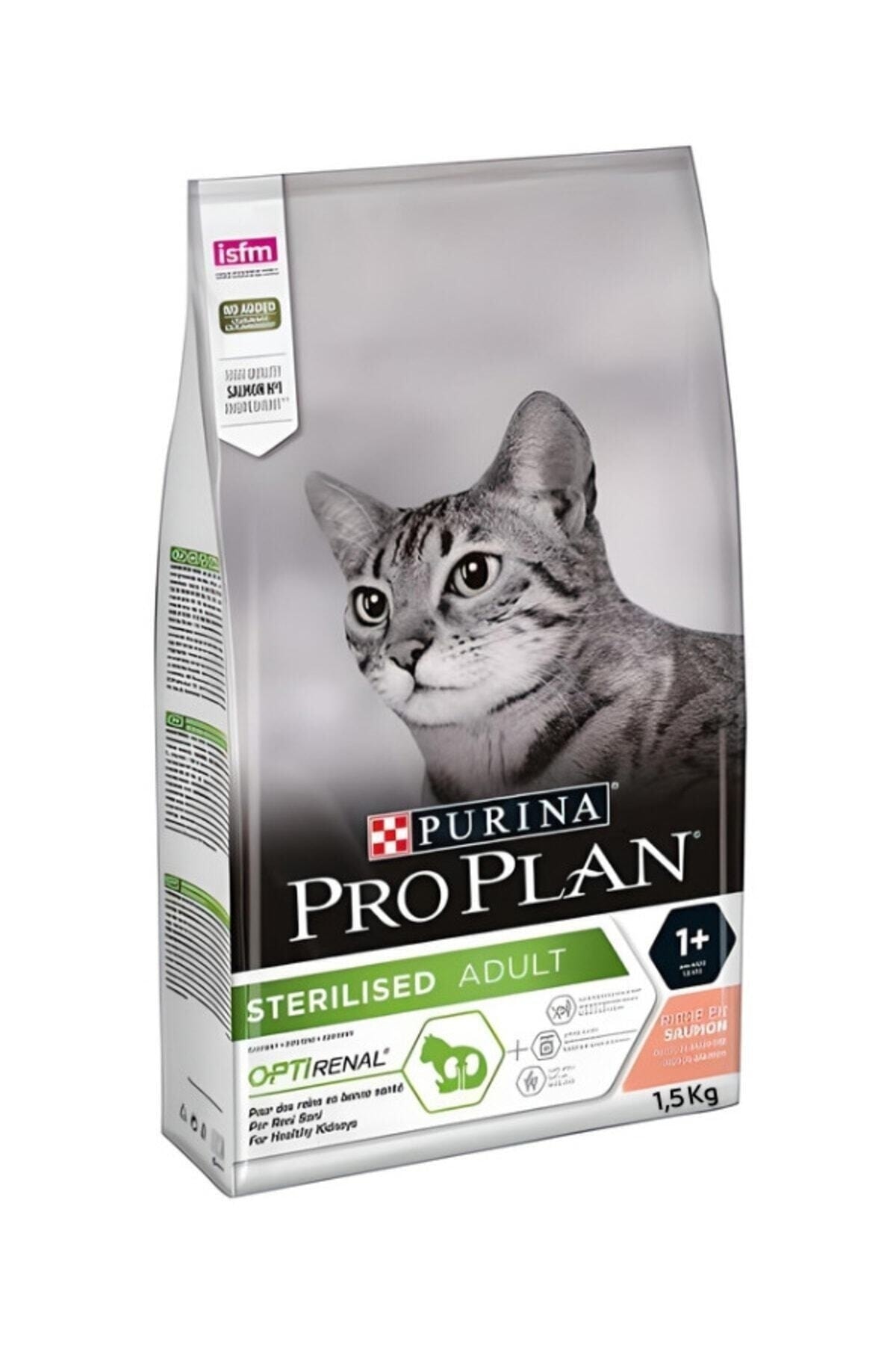 غذای خشک گربه بالغ عقیم‌شده پروپلن Pro Plan Optirenal با سالمون، ۱٫۵ کیلوگرم 1.5 Kg