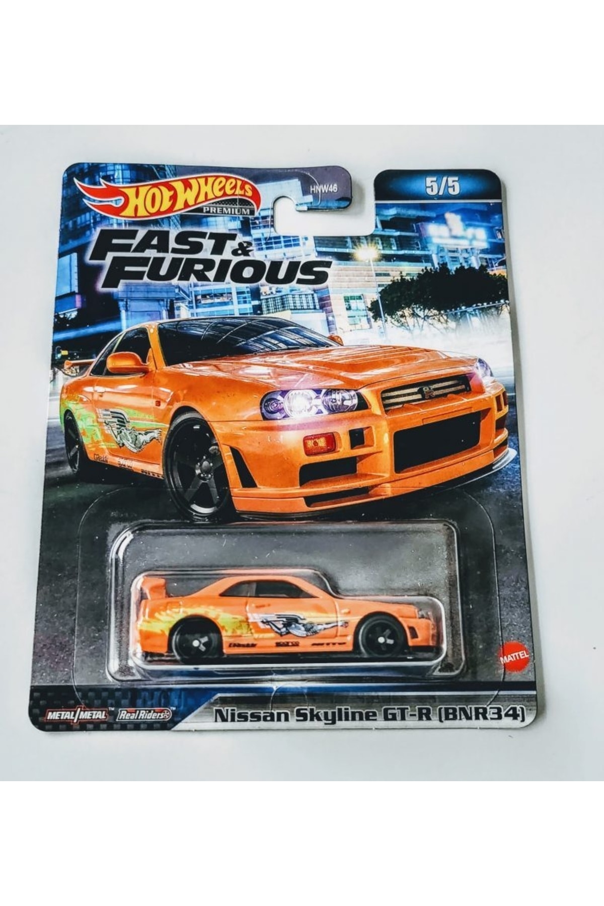 ماشین اسباب بازی سریع و خشمگین پریمیوم نیسان اسکای لاین GTR 34 از ترکیه HOT WHEELS