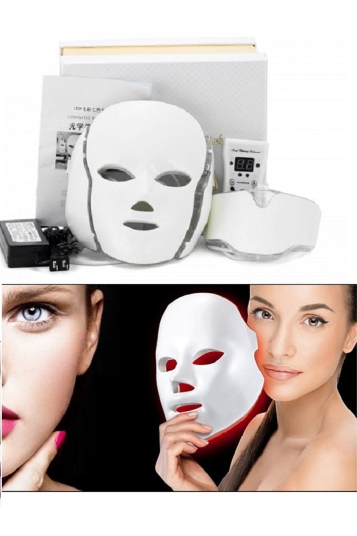 ماسک صورت دستگاه لد تراپی ال ای دی مراقبت از پوست مزوتراپی 7 رنگ چند کاره اورجینال anka lazer