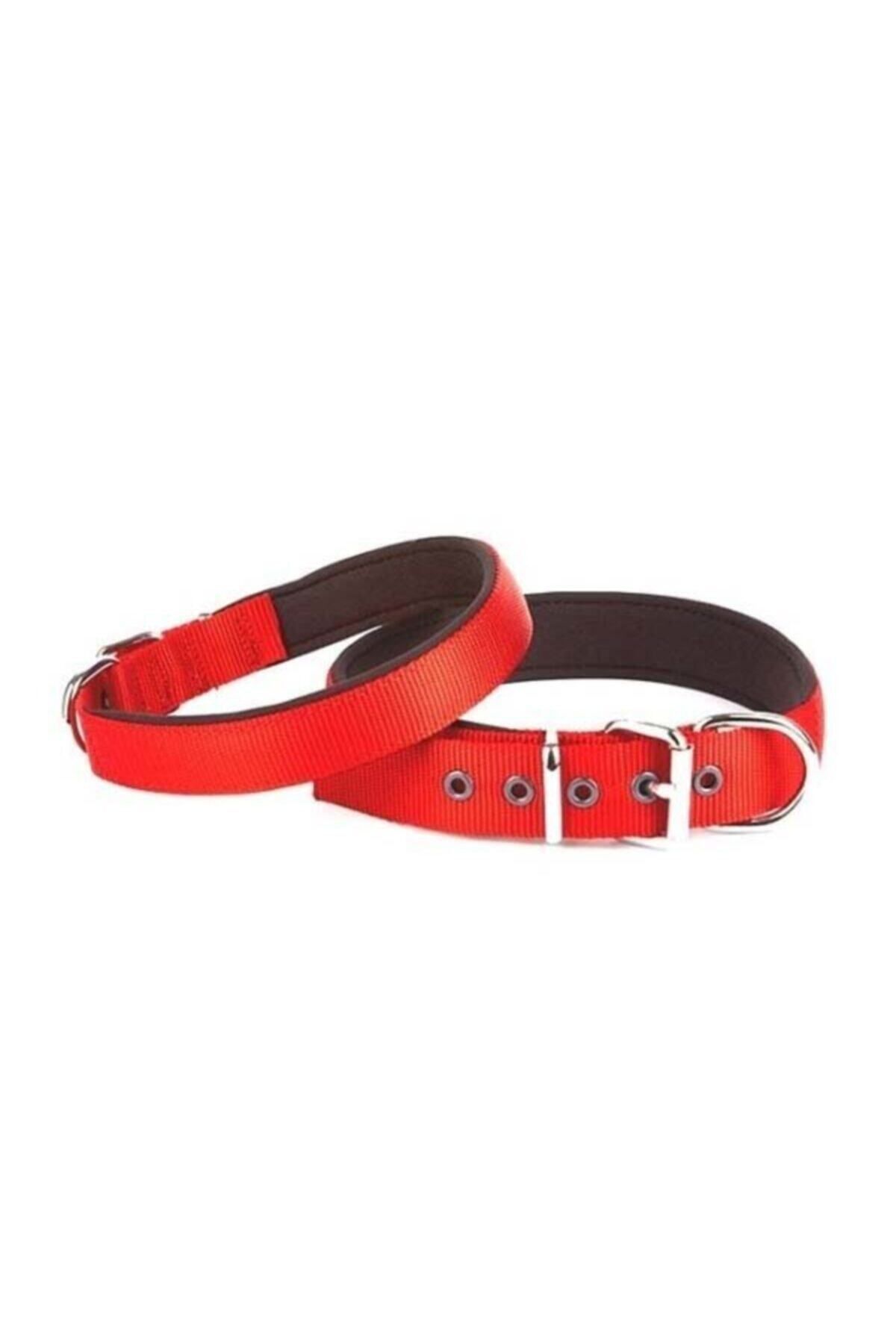 قلاده سگ بافتنی داگی Doggie Softlu، قرمز، ۲٫۵ سانتی‌متر × ۵۰ سانتی‌متر