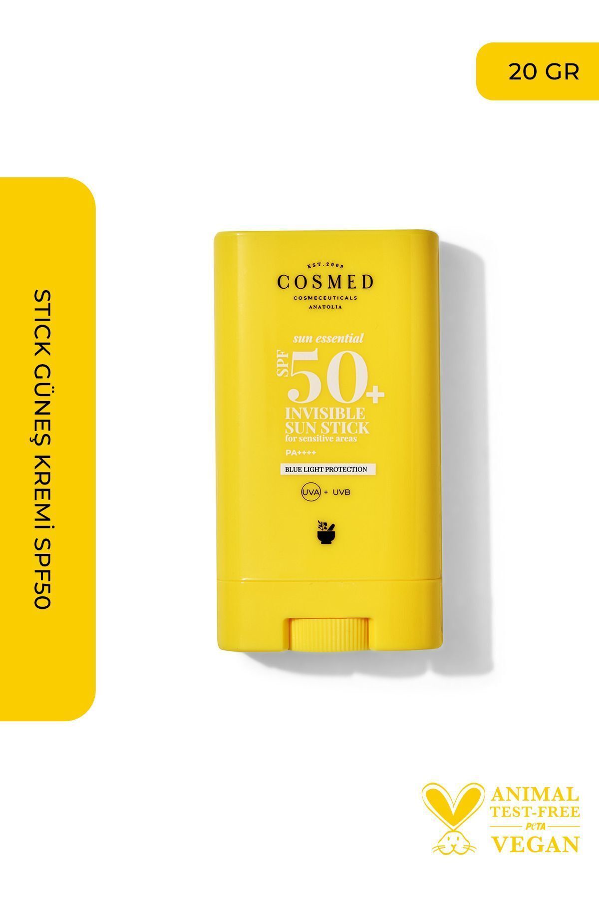 کرم ضد آفتاب صورت SUN ESSYCAL HIGH SUNSCREEN STICK SPF50 آرایش 20 گرم COSMED