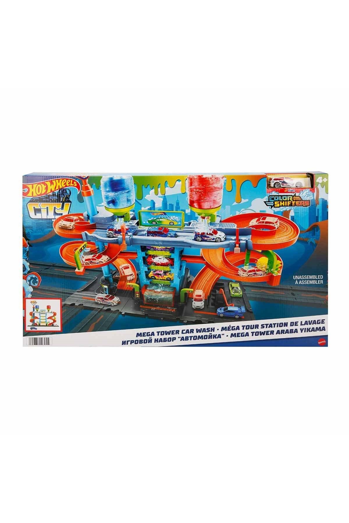 ماشین اسباب بازی برج شستشوی مگا هات ویلز اورجینال HOT WHEELS