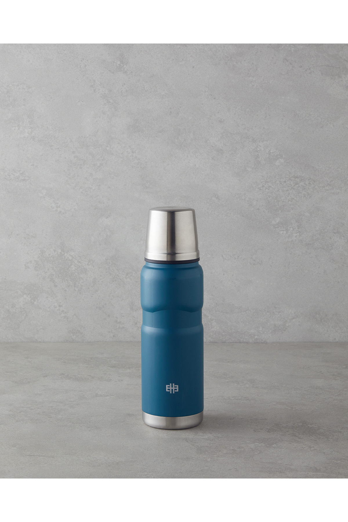 فلاسک قمقمه GOOD MOOD HEATLOCK با فنجان استیل 500 میل بنزینی آبی اورجینال English Home