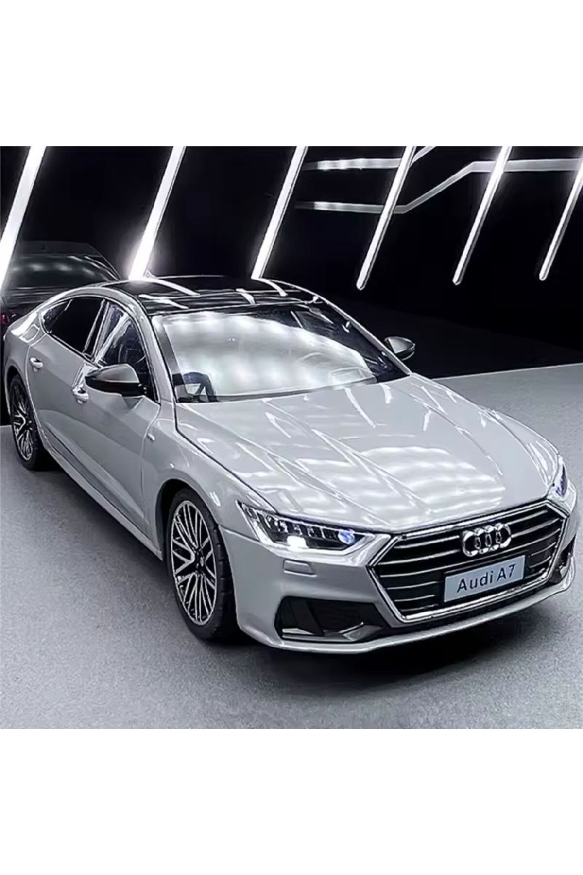 مدل خودرو کاپوت صندوق عقب آئودی A7 DIECAST ماشین درهای خاکستری کلکسیونی اسپرت را باز می کند اورجینال scntoys