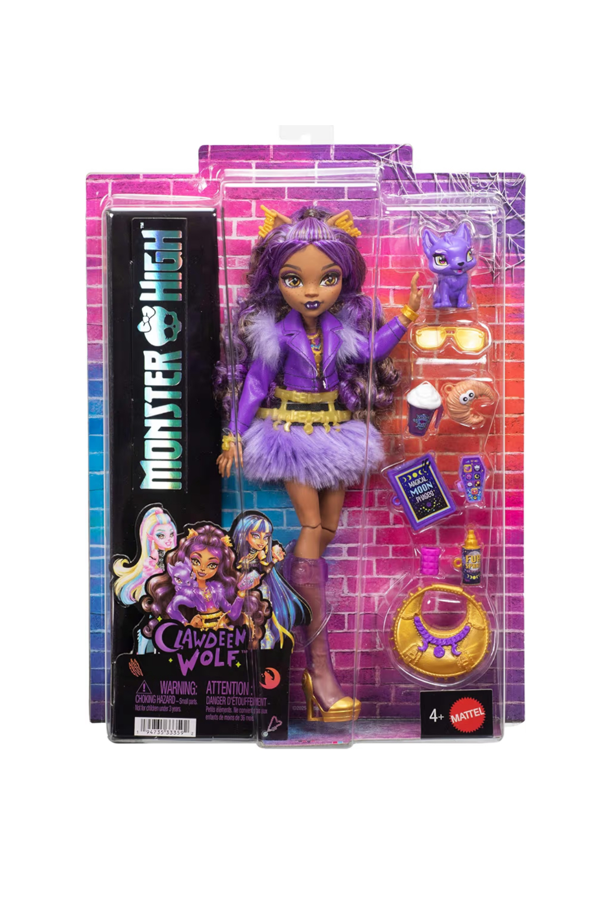 عروسک های اسباب بازی و لوازم جانبی هسته گرگ کلودین اورجینال MONSTER HIGH