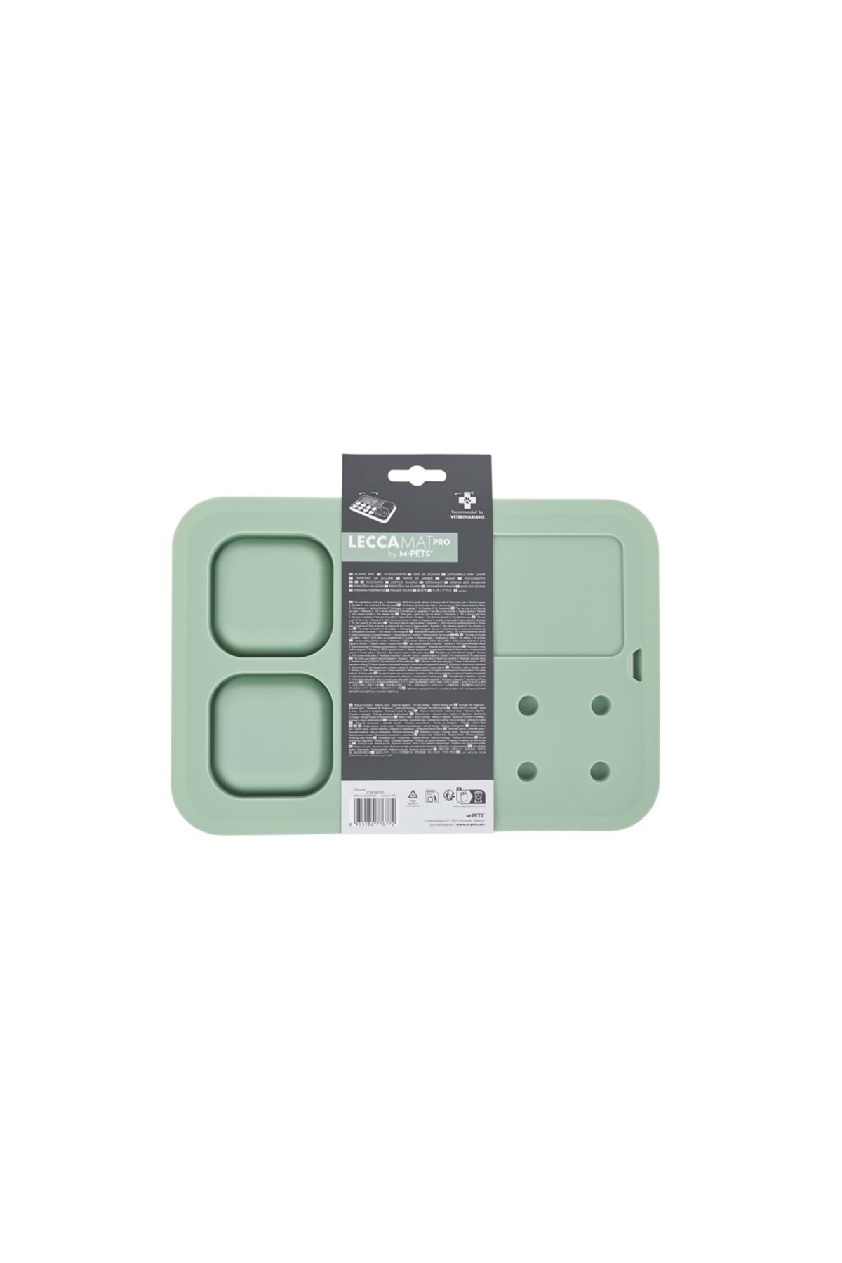 زیرانداز تغذیه آهسته و لیس‌زدن ۶ در ۱، سایز S، سبز، ام‌پتس M-PETS Lecca Pro