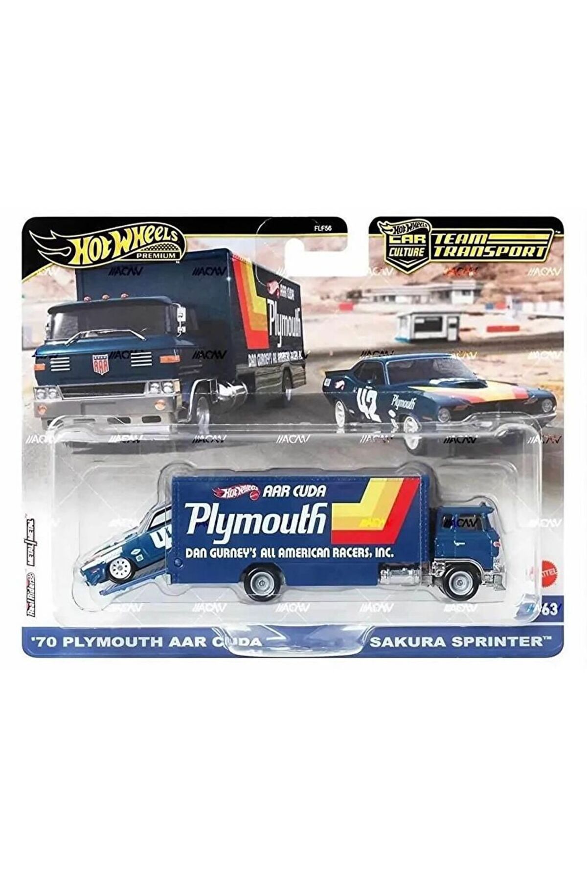 ماشین اسباب بازی TEAM TRANSPORT 70P FLF56 HRV38 از ترکیه HOT WHEELS