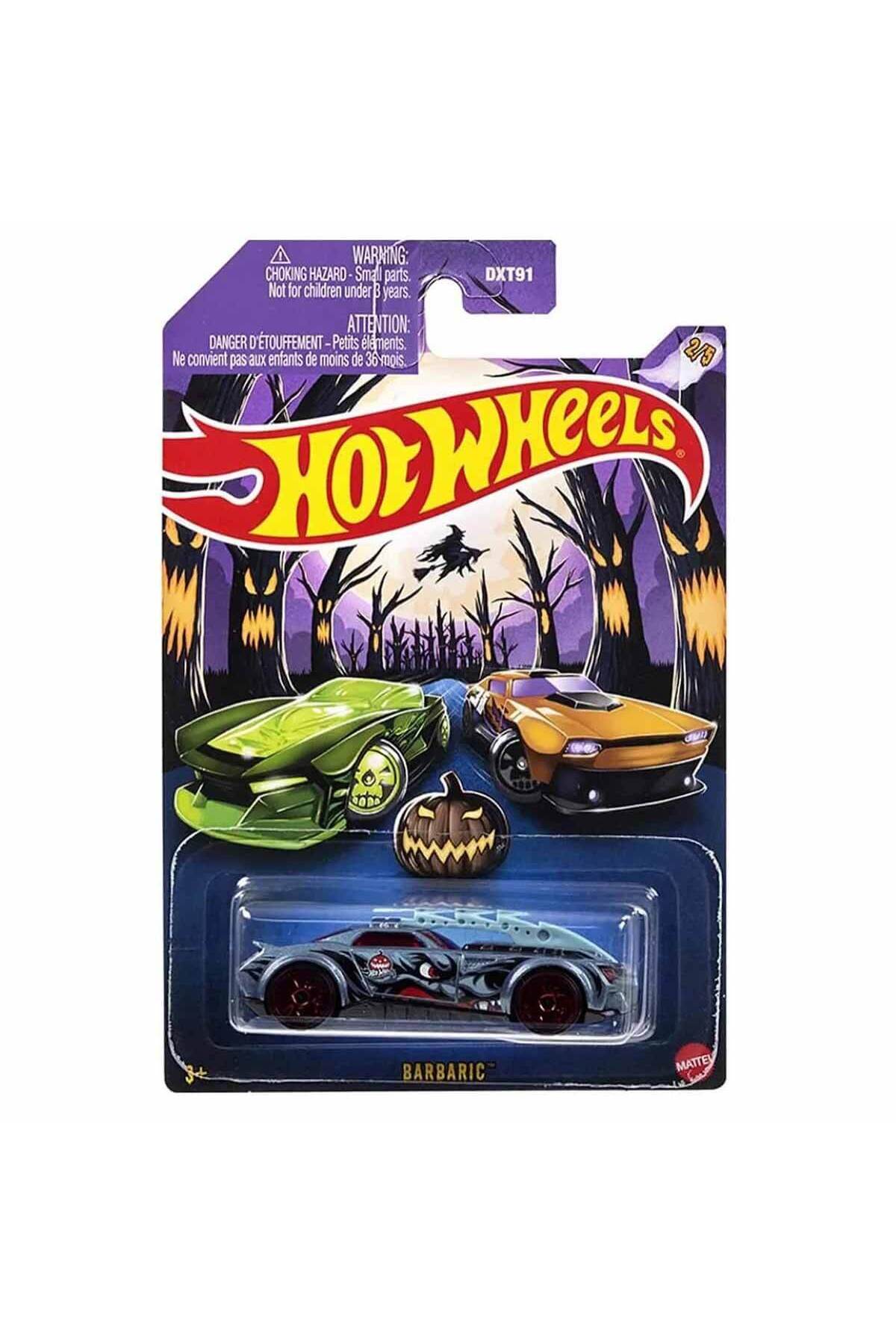 ماشین اسباب بازی هالووین 2024 BARBARIC DXT91 HVX11 هات ویلز اورجینال HOT WHEELS