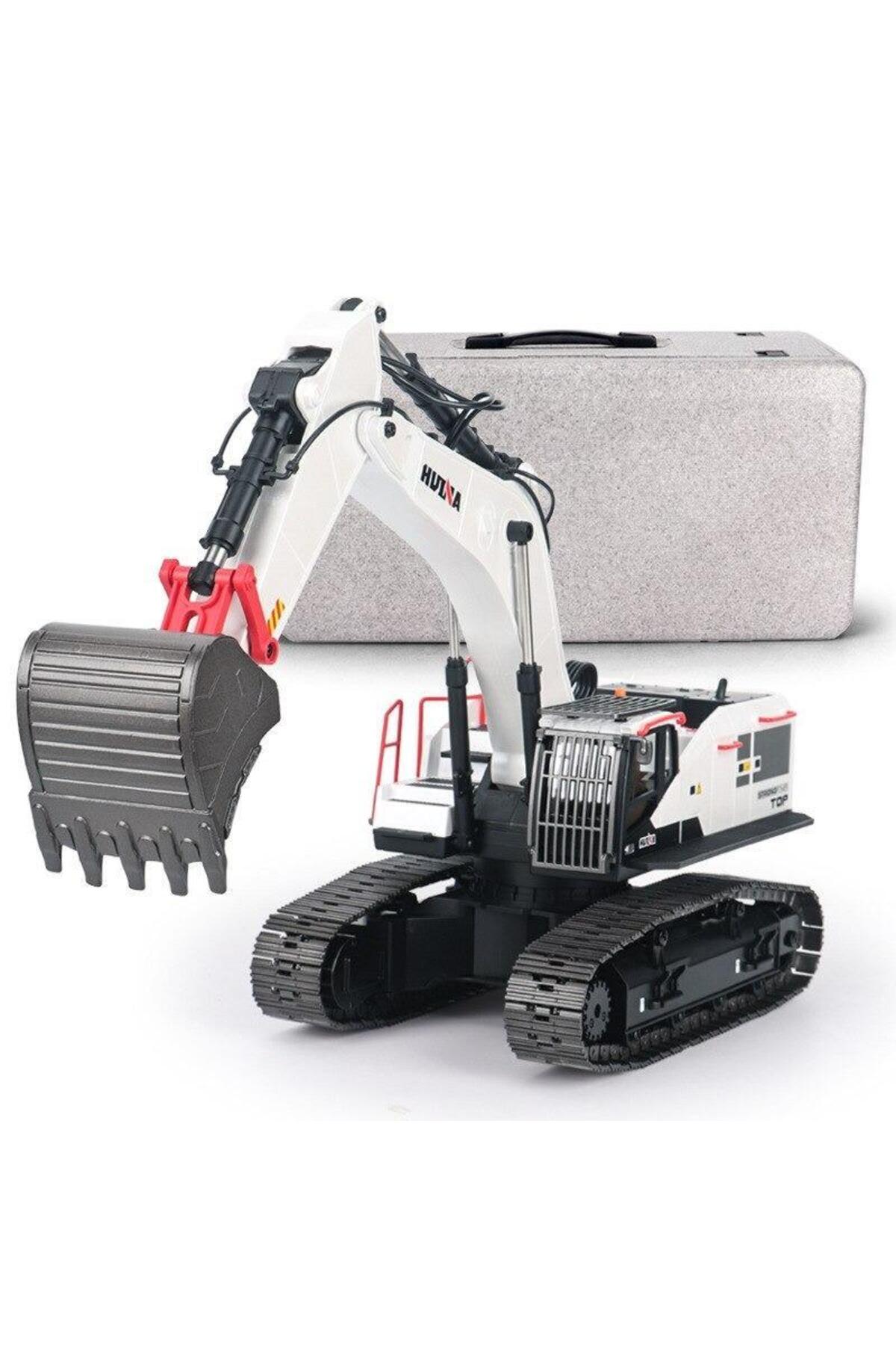 ماشین آلات ساختمانی کنترل از راه دور بیل مکانیکی فلزی HUINA 1594 1 14 ترکیه HobbyRcModels