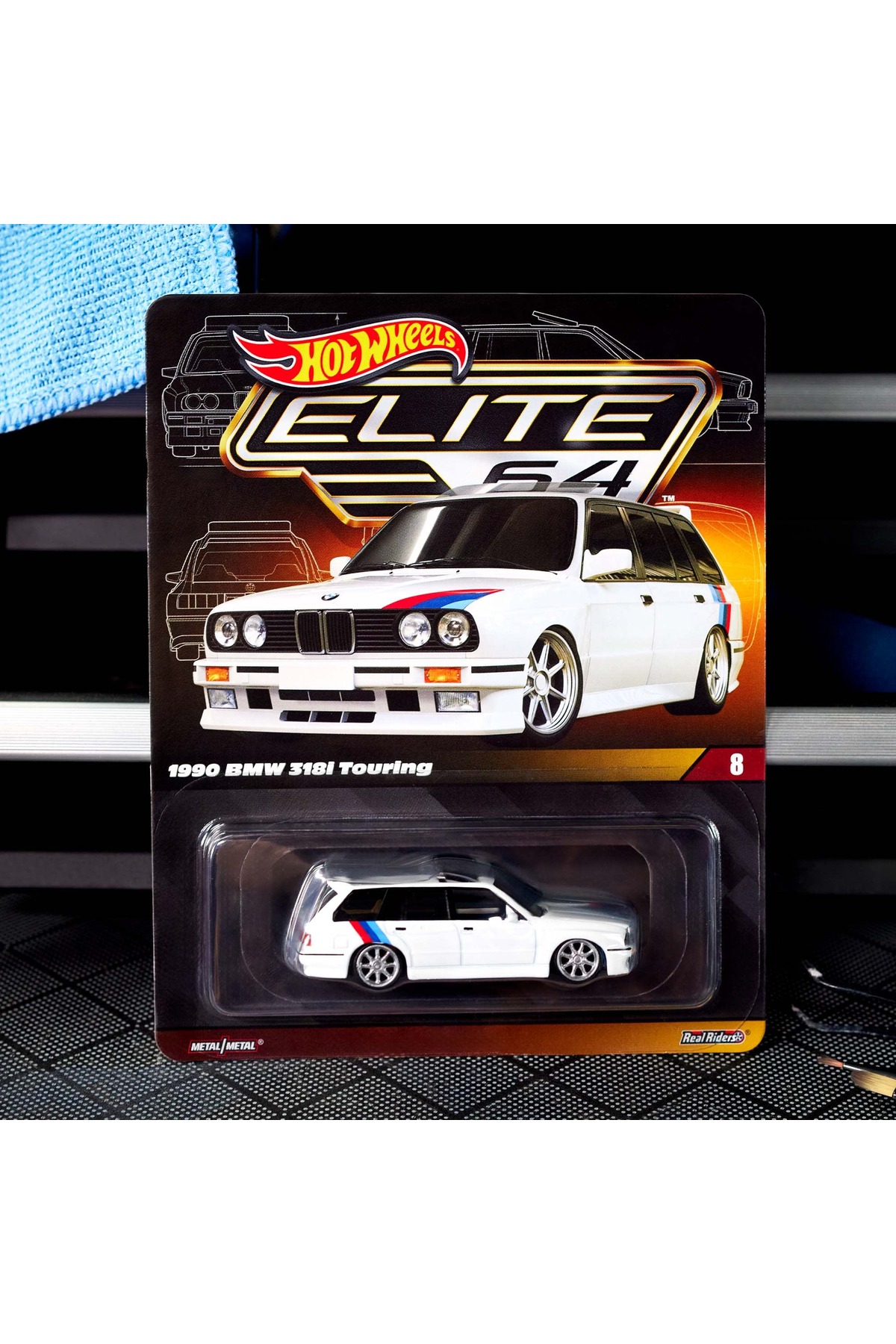 ماشین اسباب بازی گردآورندگان چرخ های داغ نخبگان 64 1990 BMW 318I TOURING هات ویلز اورجینال HOT WHEELS