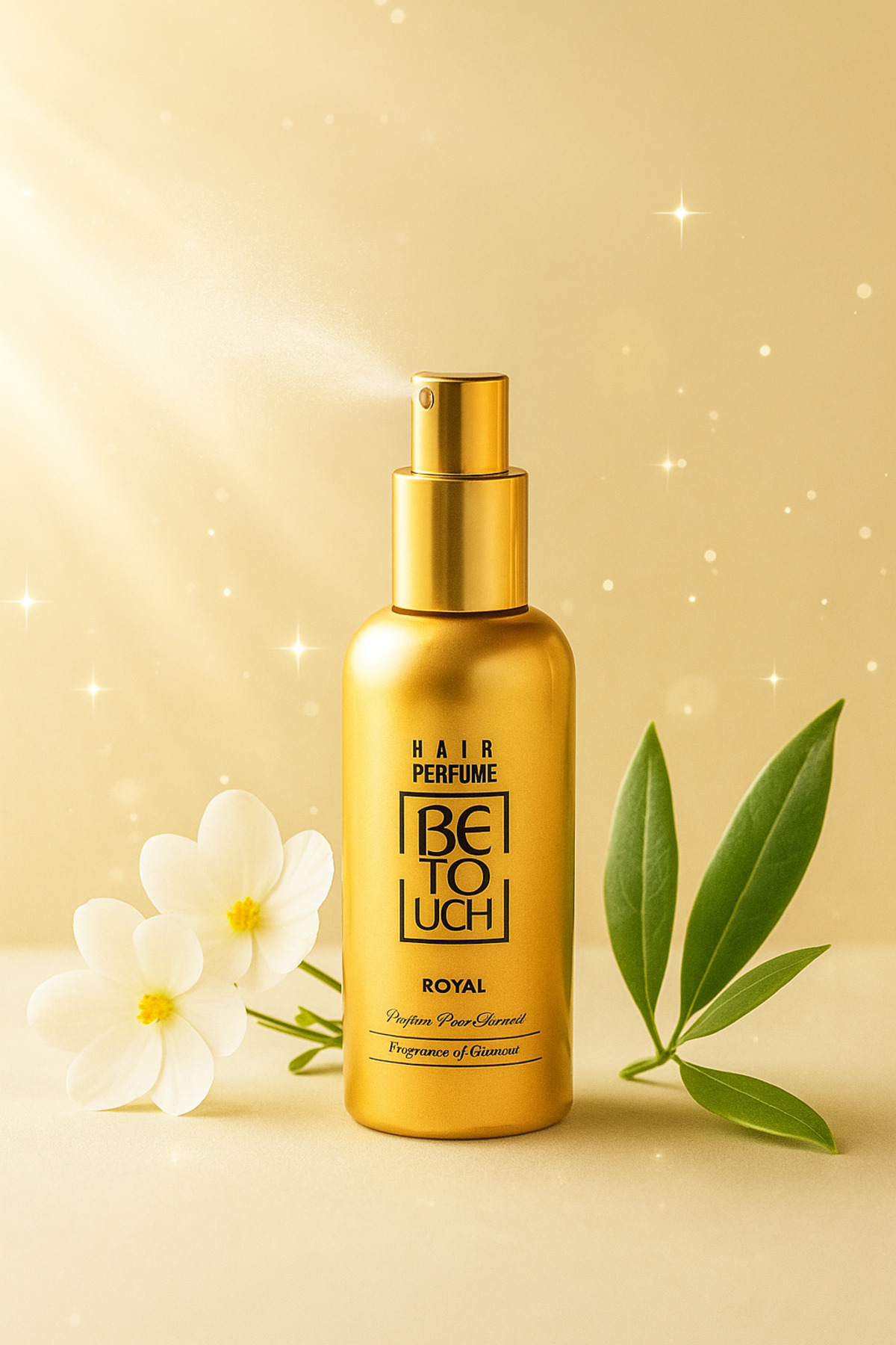 عطر مو با کلاژن هیدرولیزه مدل Royal حجم 50 میلی لیتر Be Touch