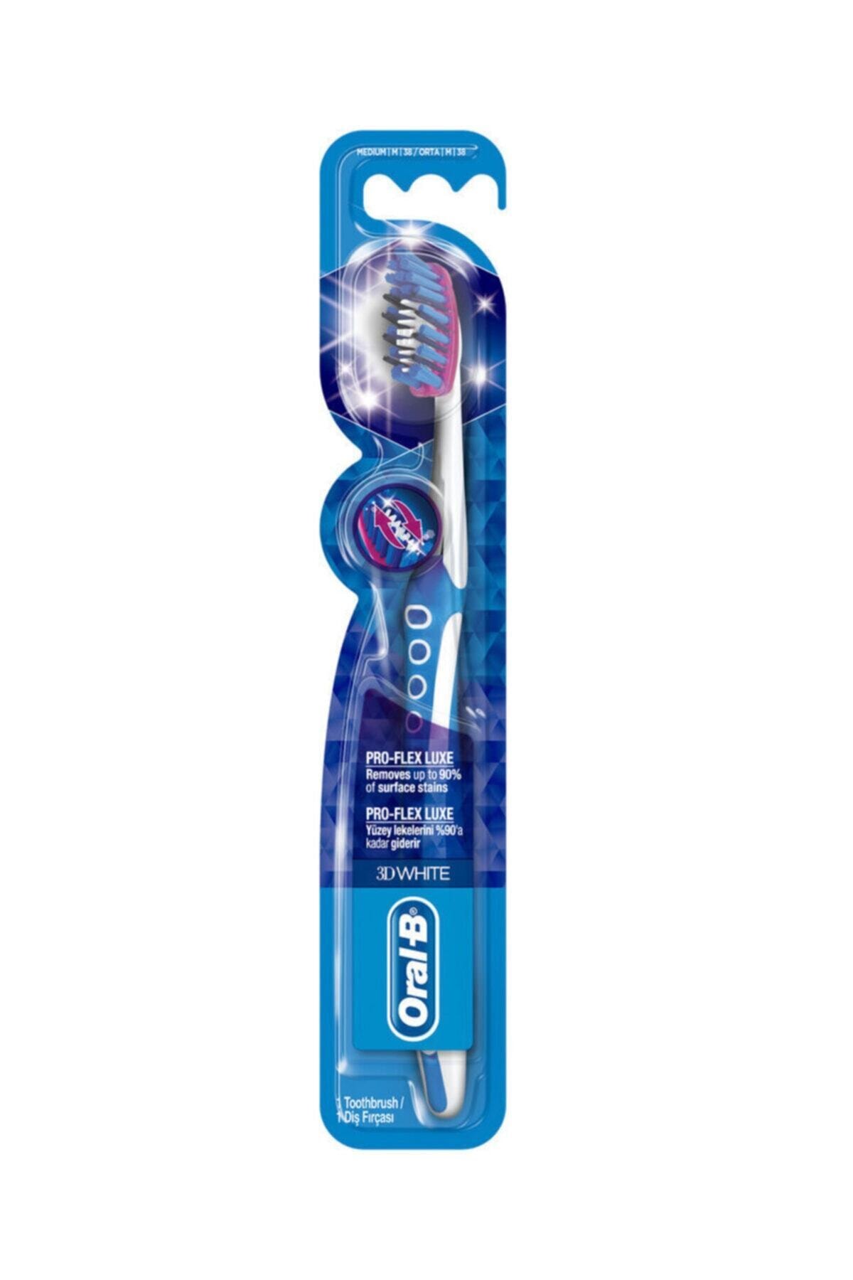 مسواک دستی PRO FLEX 3D WHITENESS LUXE 38 MEDIUM Oral-B