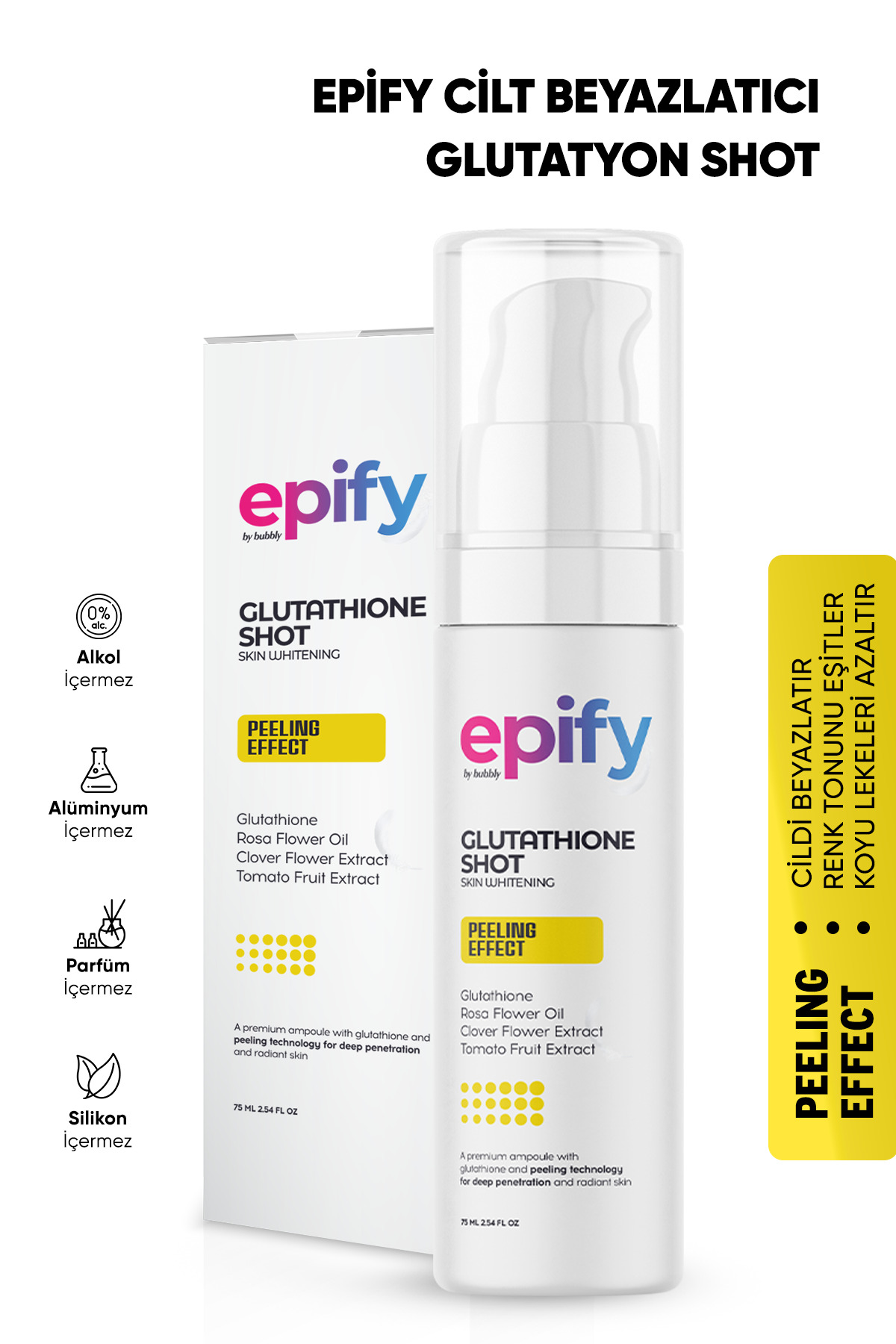 اسکراب صورت EP OUT WHITING PEELING SHOT گلوتاتیونر مؤثر EPİFY