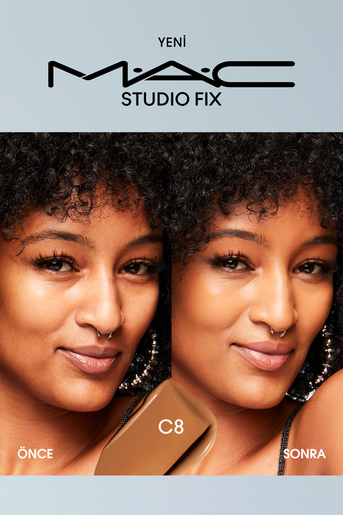 کرم پودر استودیو FIX FLUID SPF 15 MAT FOUNDATION C 8 30 ML Mac