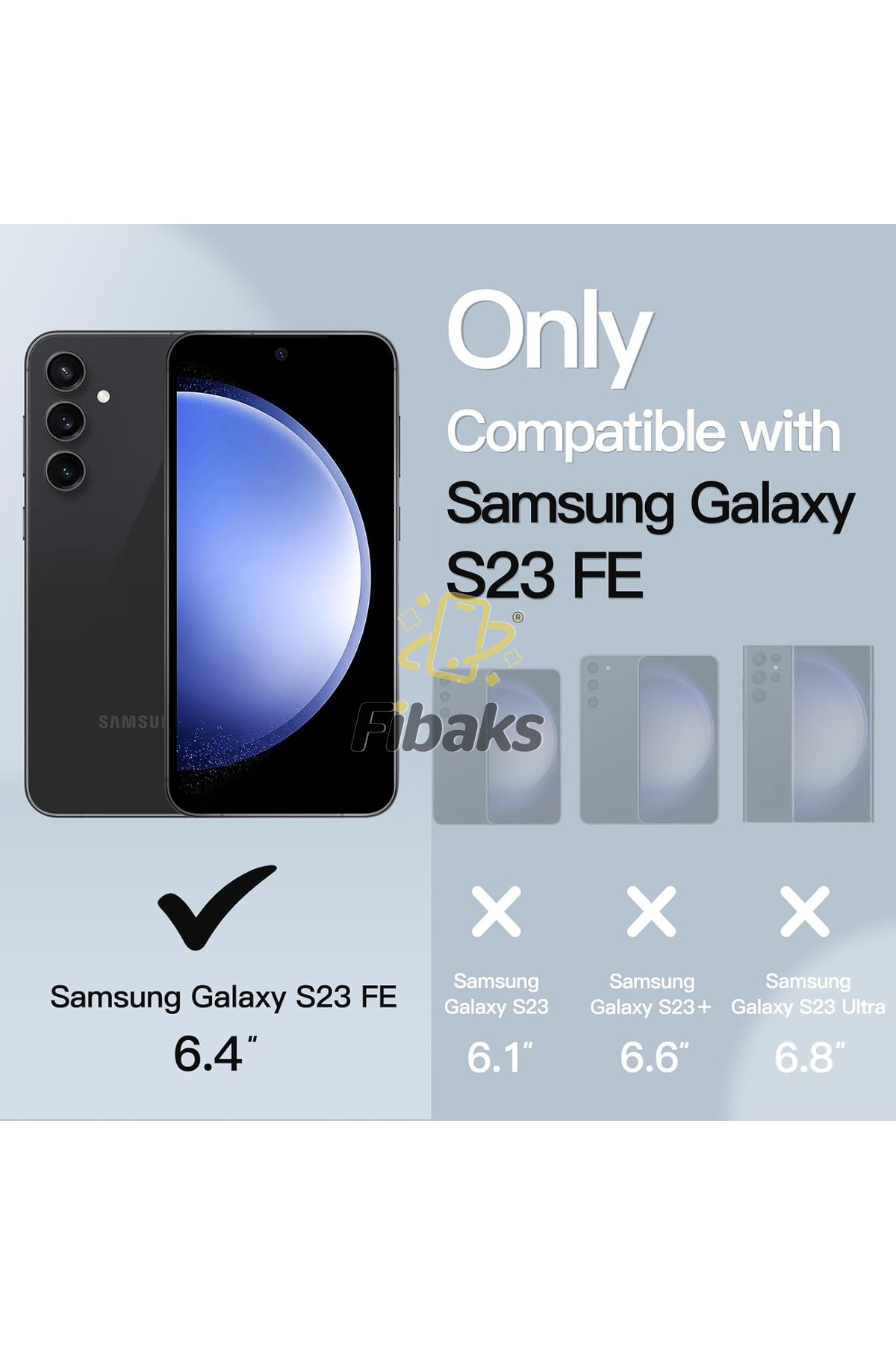 کاور و قاب پوشش محافظ سیلیکونی با بافت نرم دوربین مخملی بیرون زده SAMSUNG GALAXY S23 FE فیبکس Fibaks