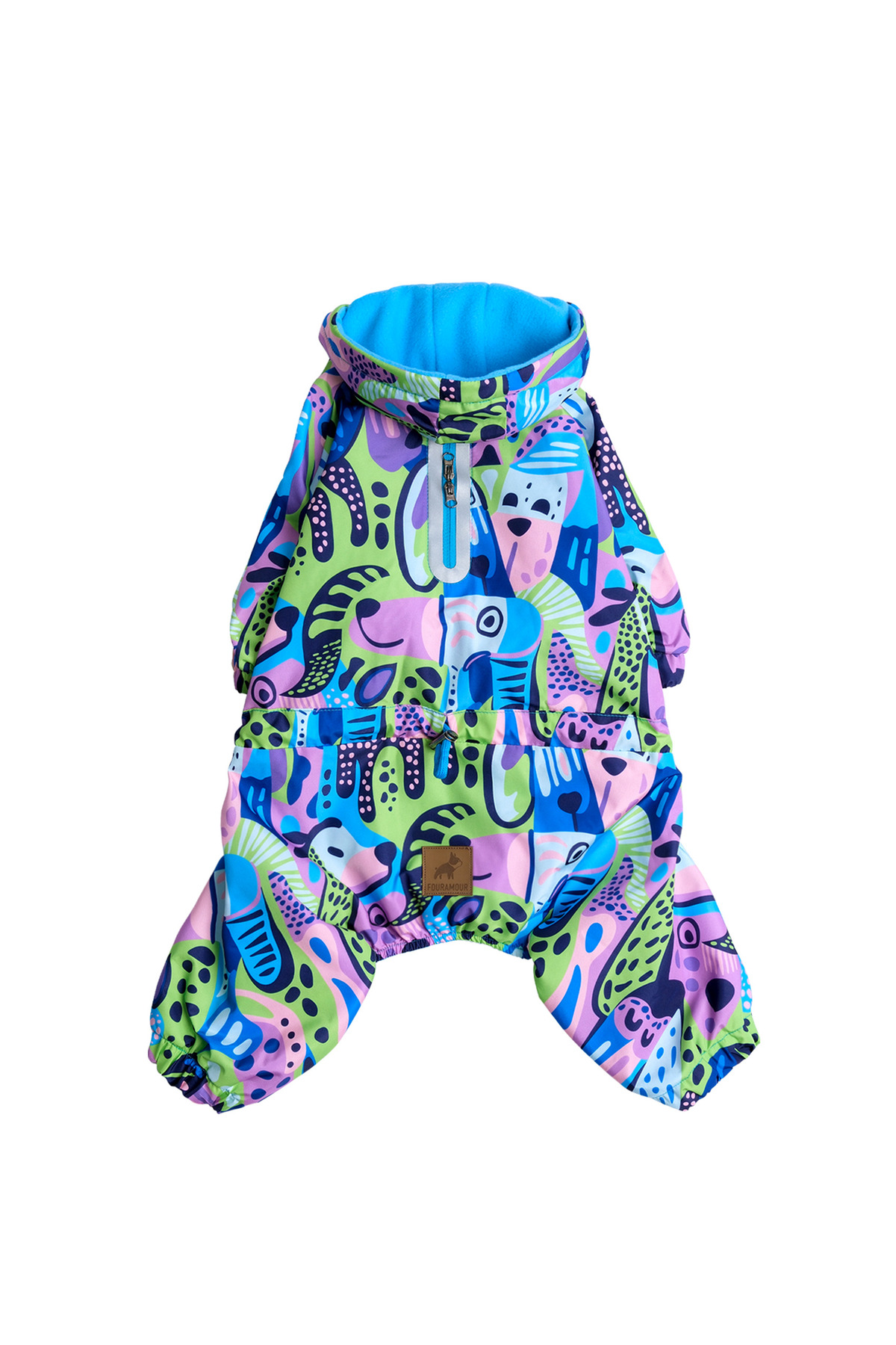 لباس یکسره سگ فورامور fouramour Groovy Splash، آستر پلار، ضدآب، چندرنگ