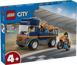 مجموعه ساختنی حمل‌کننده موتورسیکلت لگو LEGO سیتی City مدل 60491، ۸۸ قطعه، حداقل سن ۴ سال