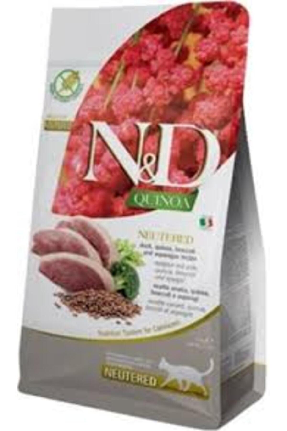 غذای خشک گربه بالغ عقیم‌شده ان‌انددی N&D با اردک، کینوا، بروکلی و مارچوبه، ۱٫۵ کیلوگرم 1,5 Kg