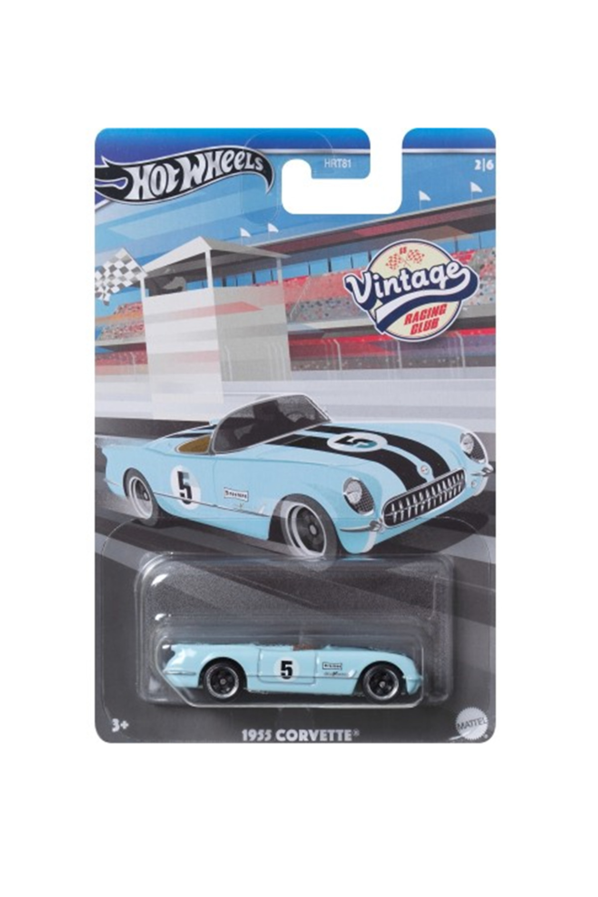 ماشین اسباب بازی 1955 CORVETTE VINTAGE RACING CLUB نسخه ویژه مدل از ترکیه HOT WHEELS