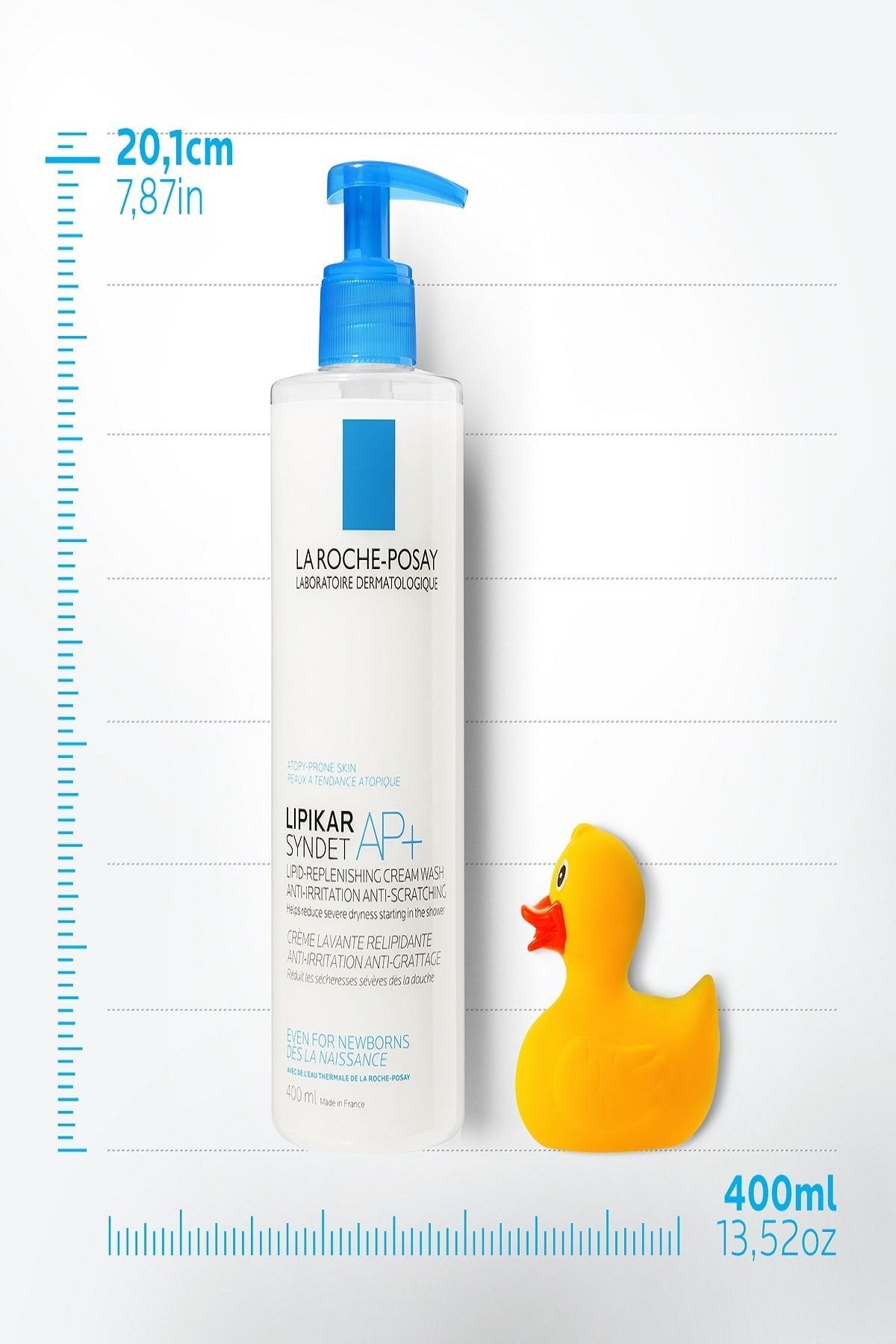 La Roche Posay ژل شستشوی صورت و بدن لیپیکار سیندت AP+ برای پوست خشک و حساس 400 میلی لیتر