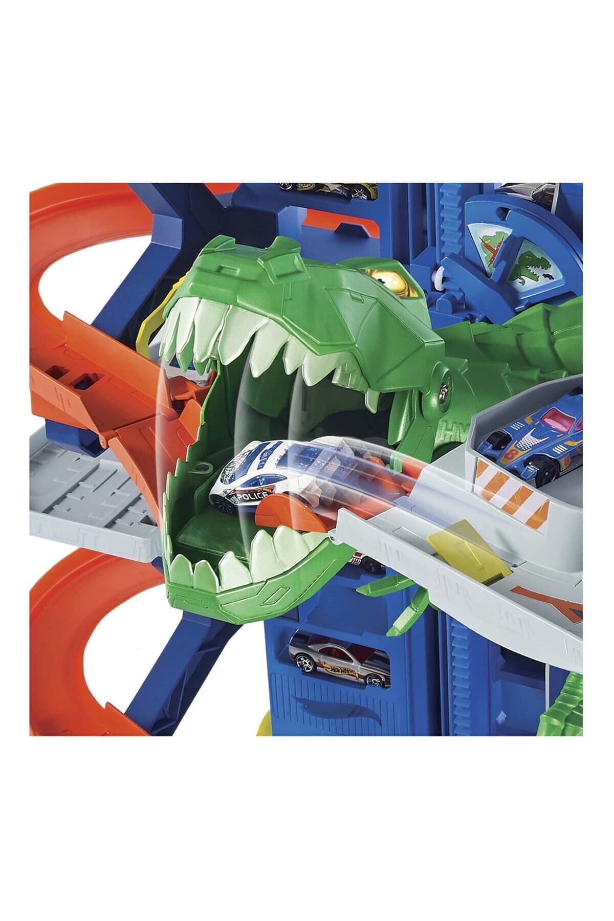ست حرفه ای ROBOTIC T REX ULTIMATE GARAGE GJL14 از ترکیه HOT WHEELS