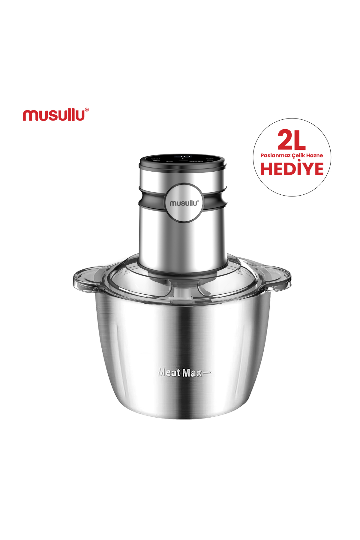 خردکن و غذا ساز آسیاب 2 لیتر لمسی اورجینال Musullu