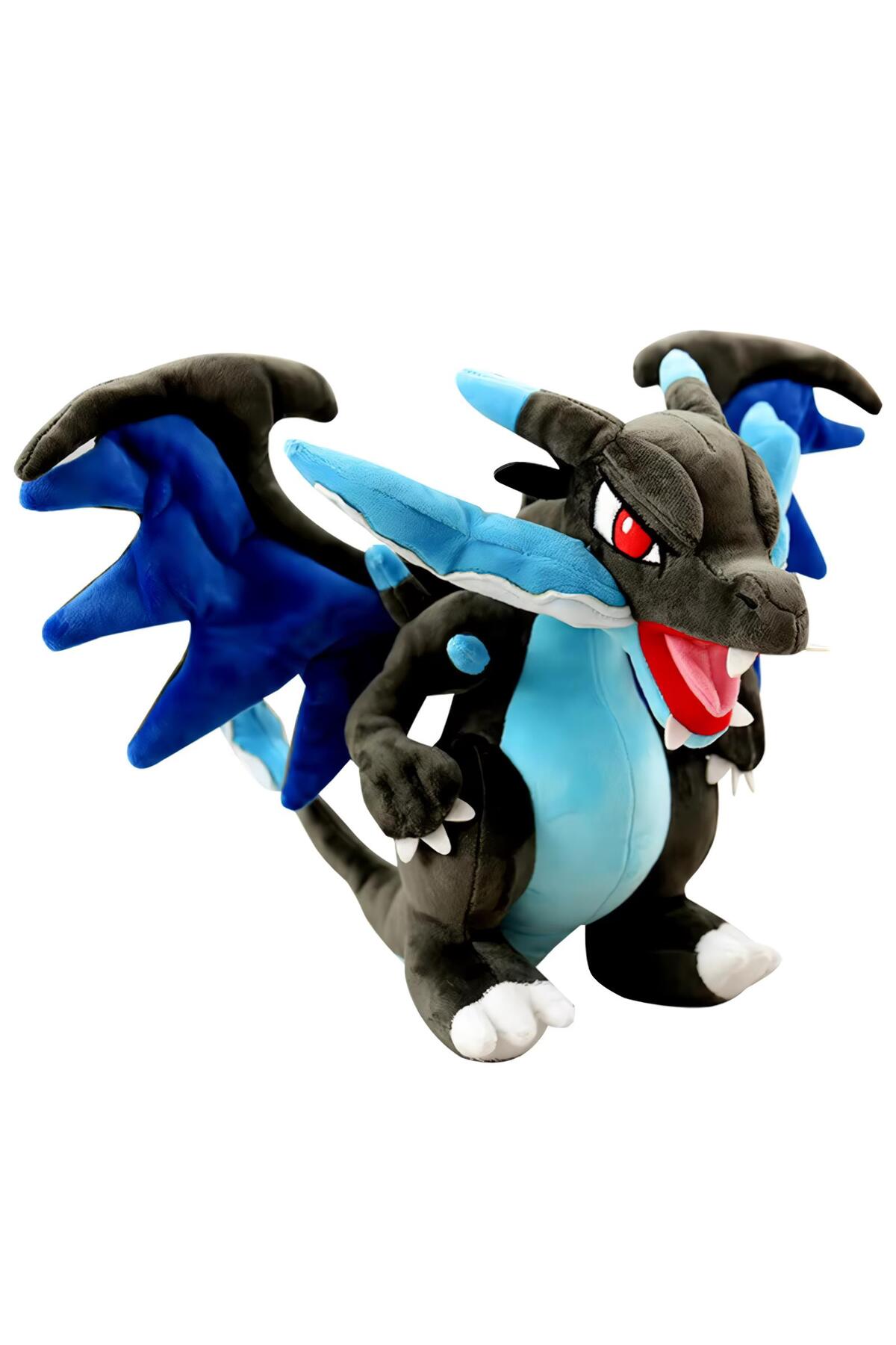 اسباب بازی های پشمی FABRIC XXL POKEMON MEGA CHARIZARD X DRAGON FIGURE PULSH TOY SLEEPING & PLAYMATE 120 سانتی متری وارداتی. e-life shop