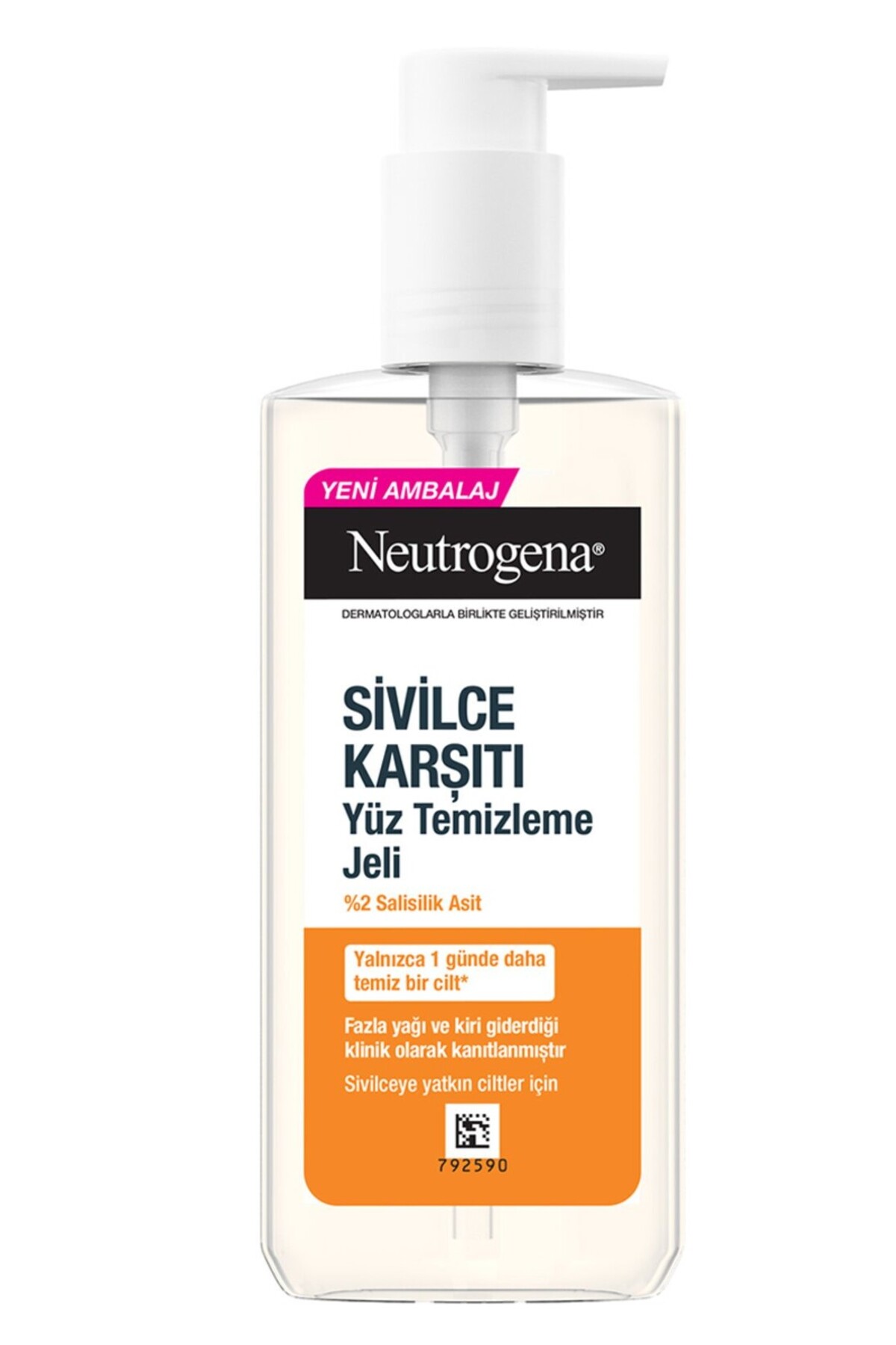 پاک کننده صورت ژل ضد آکنه 200 میل Neutrogena