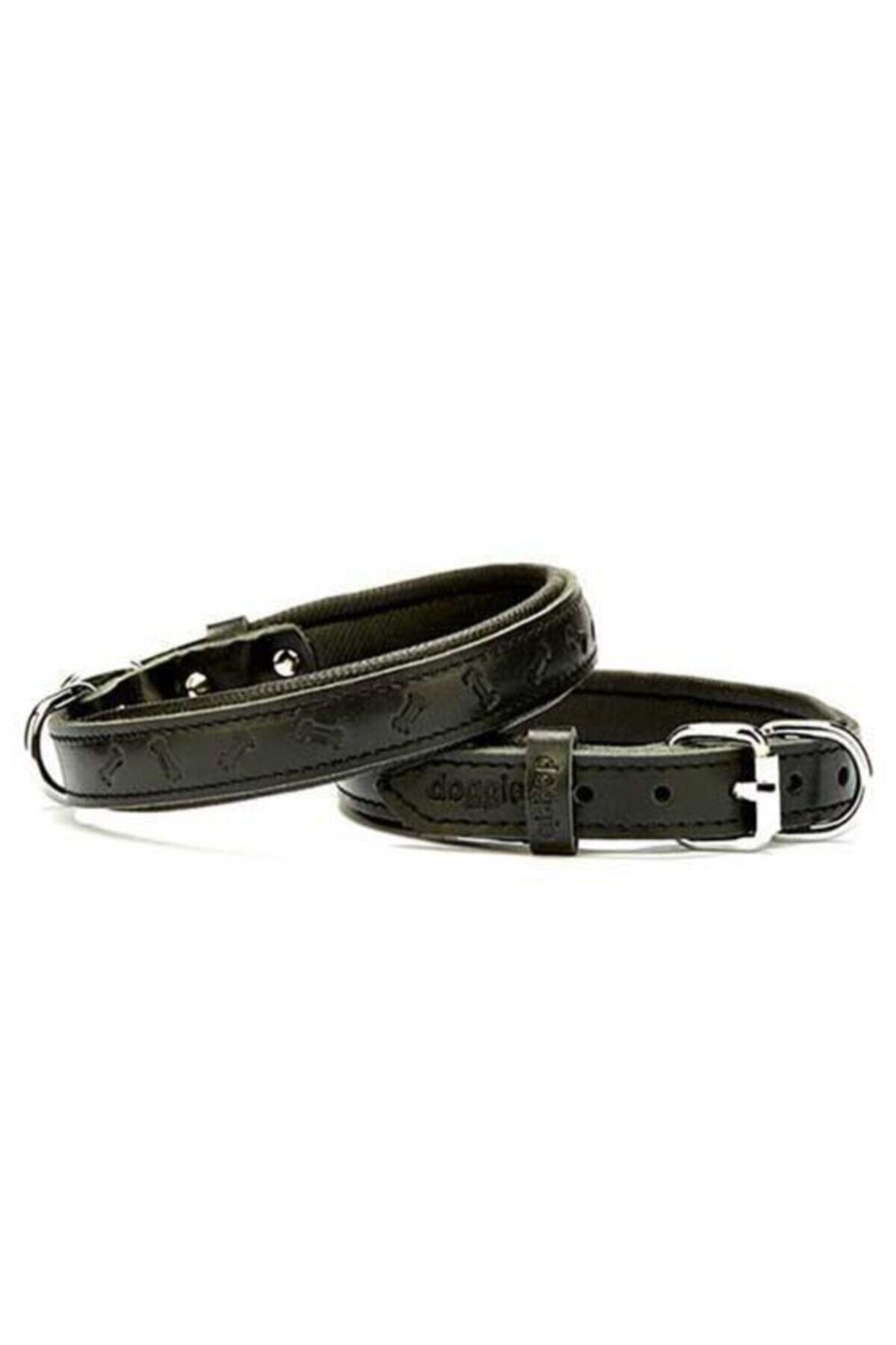 قلاده گردنی سگ Comfort چرمی با طرح استخوان، داگی Doggie، ۲×۳۰–۳۵ سانتی‌متر