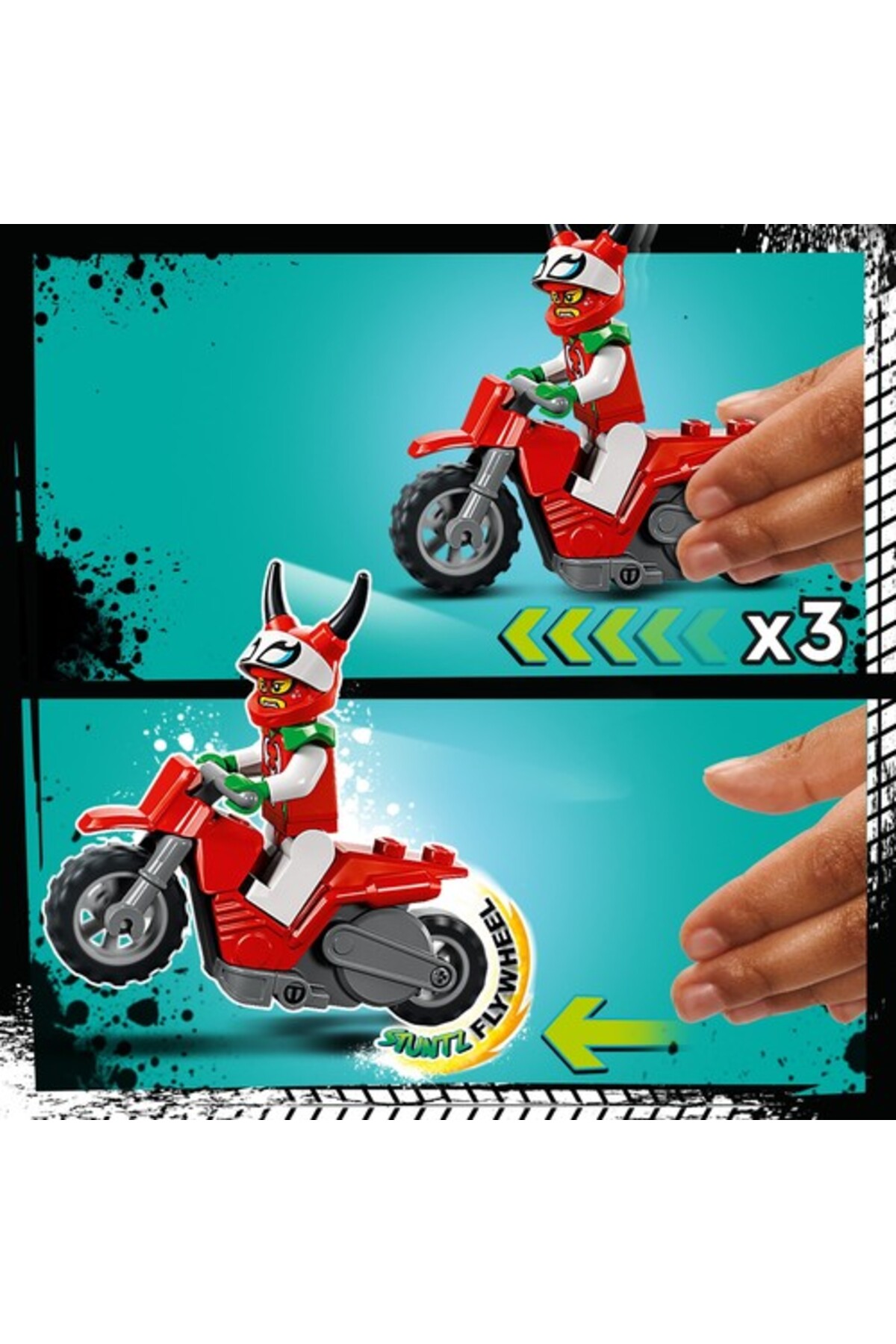 لگو و اسباب بازی های ساخت محور دوچرخه شیرین کاری عقرب بی پروا سیتی 60332 از ترکیه LEGO