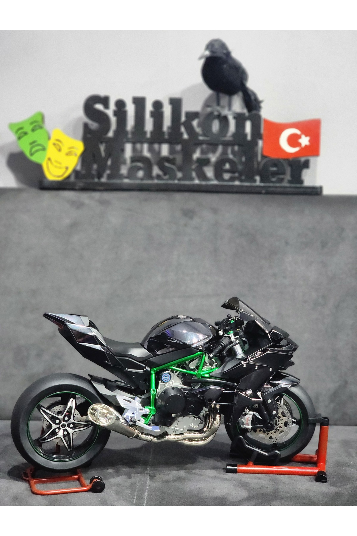 مدل خودرو موتور سیکلت کاوازاکی نینجا H2R از ترکیه Silikon Maskeler Türkiye